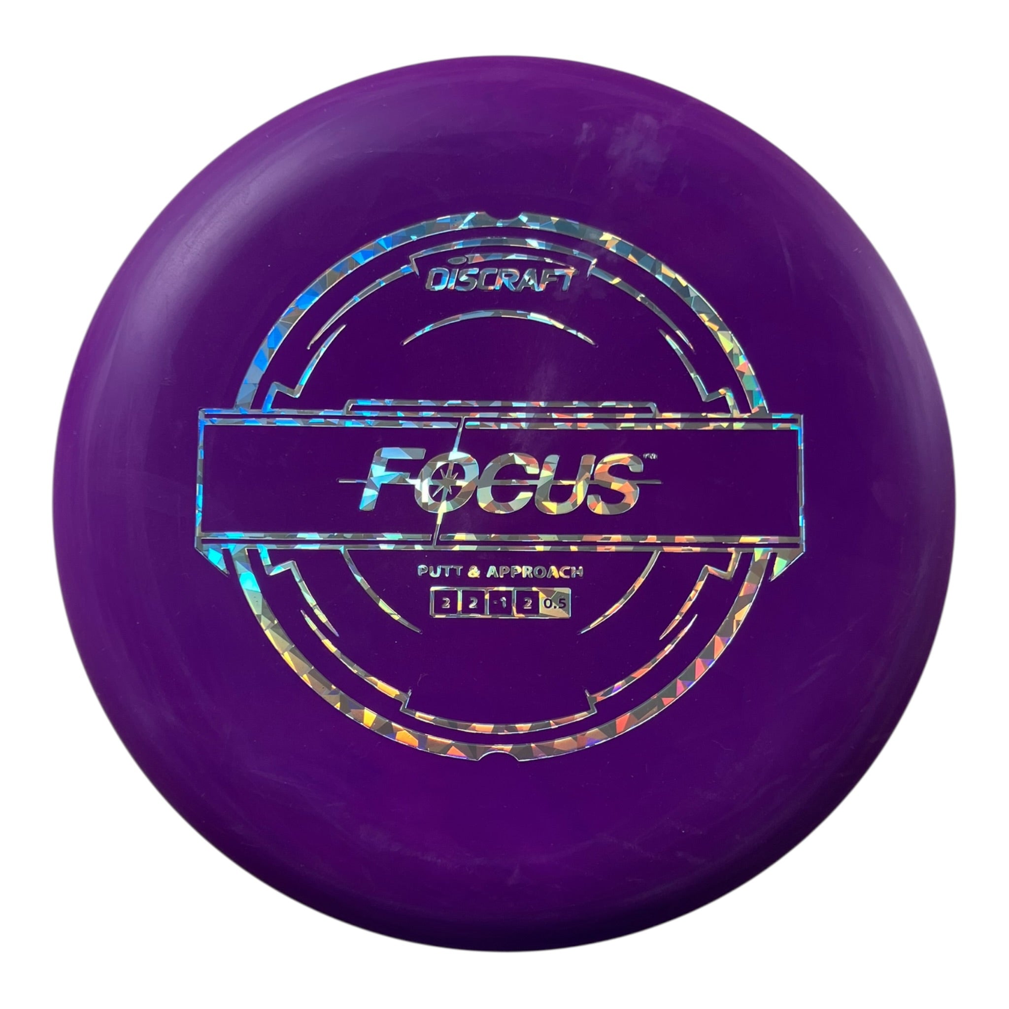 Discraft Focus | Putter Line | Purple/Holo 168g Disc Golf
