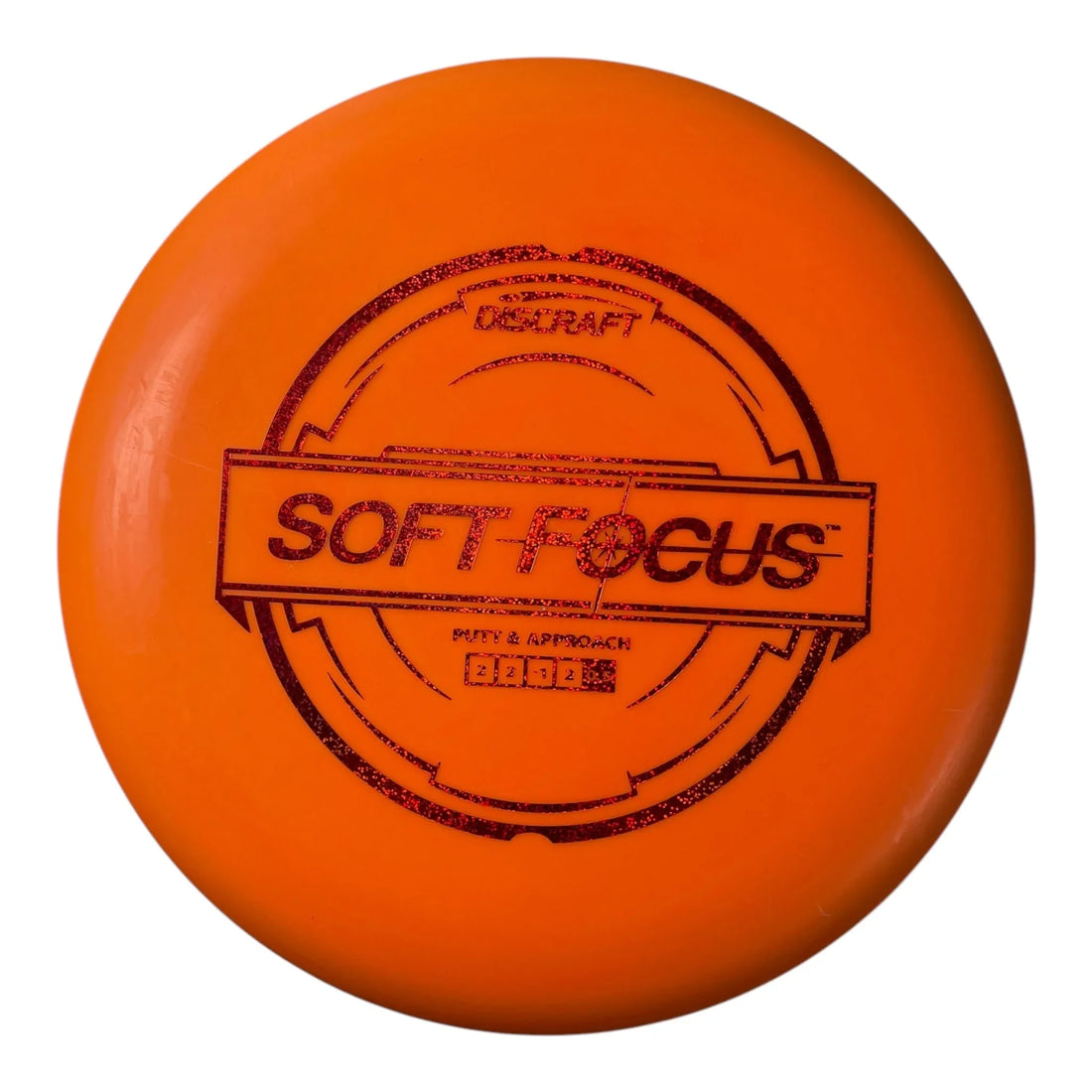 Discraft Focus | Putter Line Soft | Orange/Red 173g Disc Golf