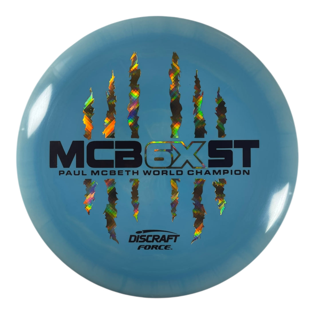 Discraft Force | ESP | Blue/Gold Holo 172g (Paul McBeth 6x Claw) Disc Golf