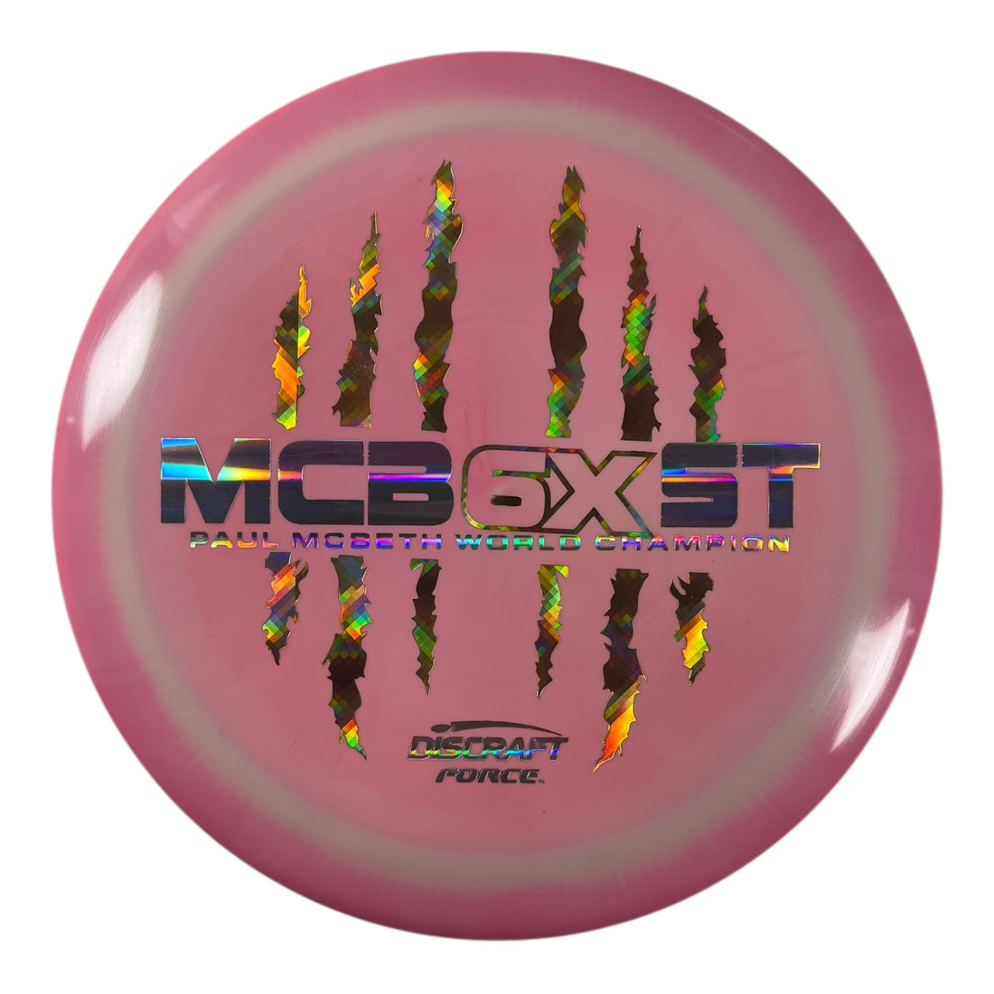 Discraft Force | ESP | Pink/Gold Holo 174g (Paul McBeth 6x Claw) Disc Golf