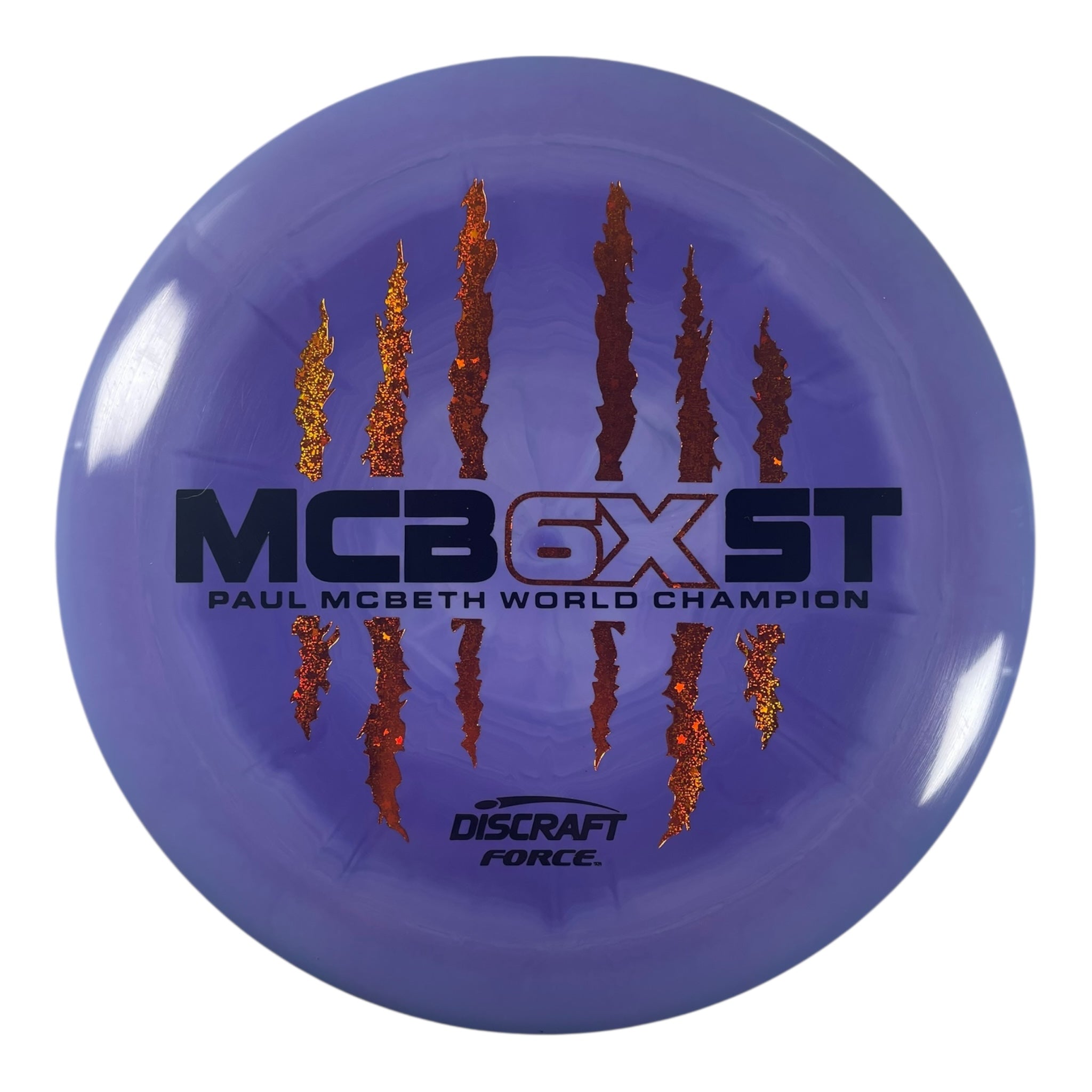 Discraft Force | ESP | Purple/Orange Sparkle 173g (Paul McBeth 6x Claw) Disc Golf