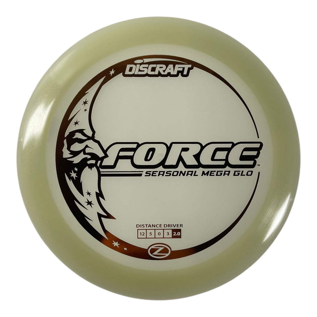 Discraft Force | Mega Glo | Glow/Bronze 173g Disc Golf