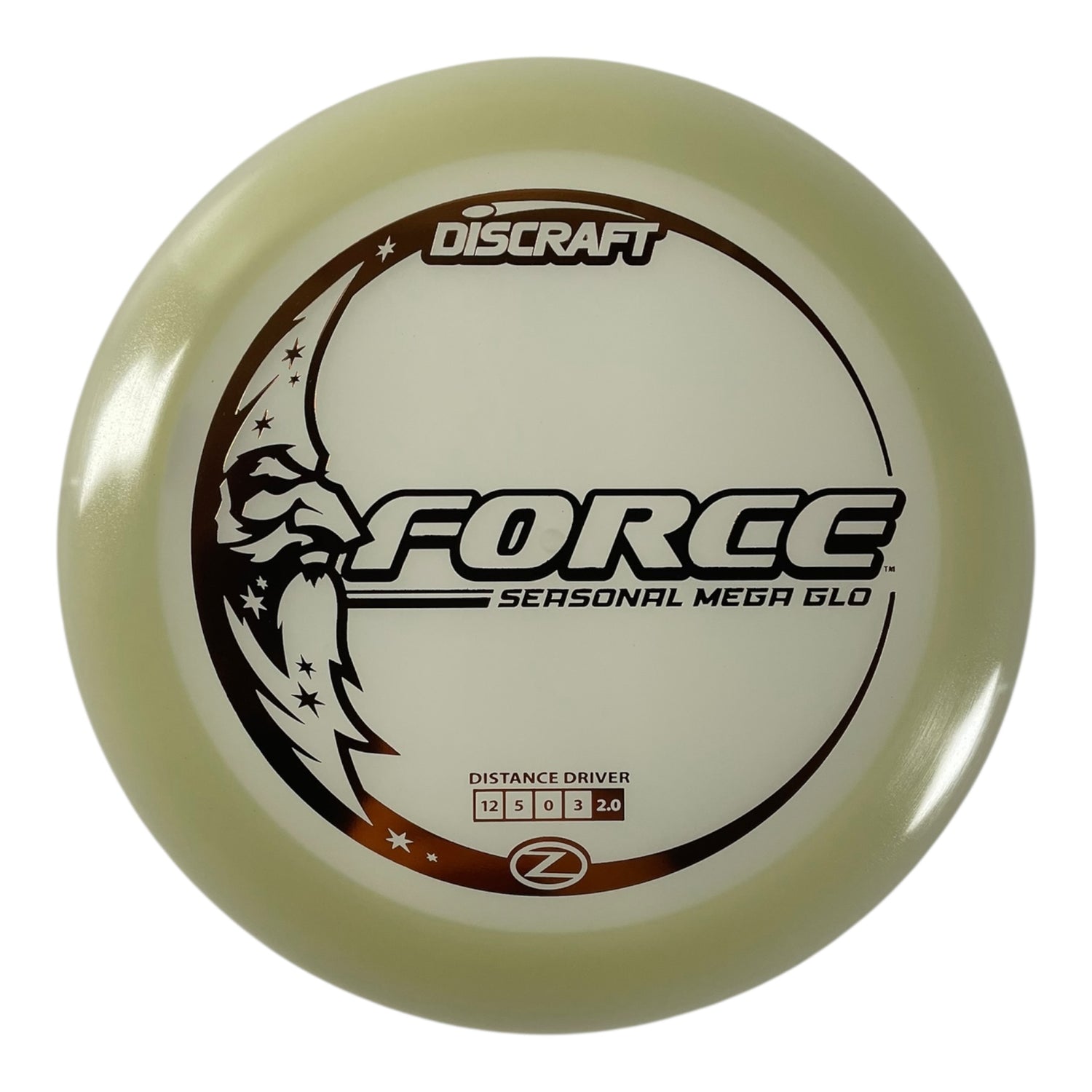 Discraft Force | Mega Glo | Glow/Bronze 173g Disc Golf