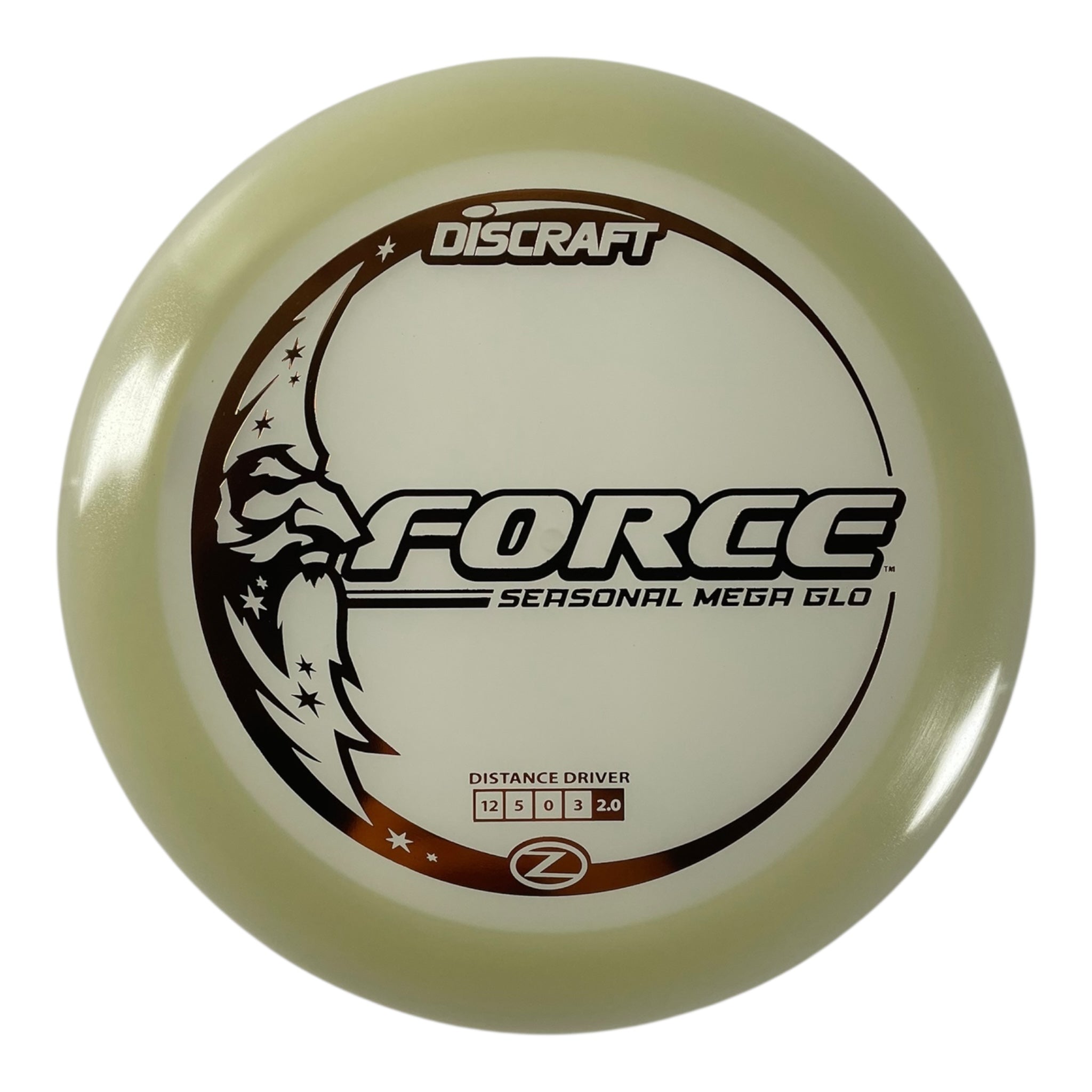 Discraft Force | Mega Glo | Glow/Bronze 173g Disc Golf