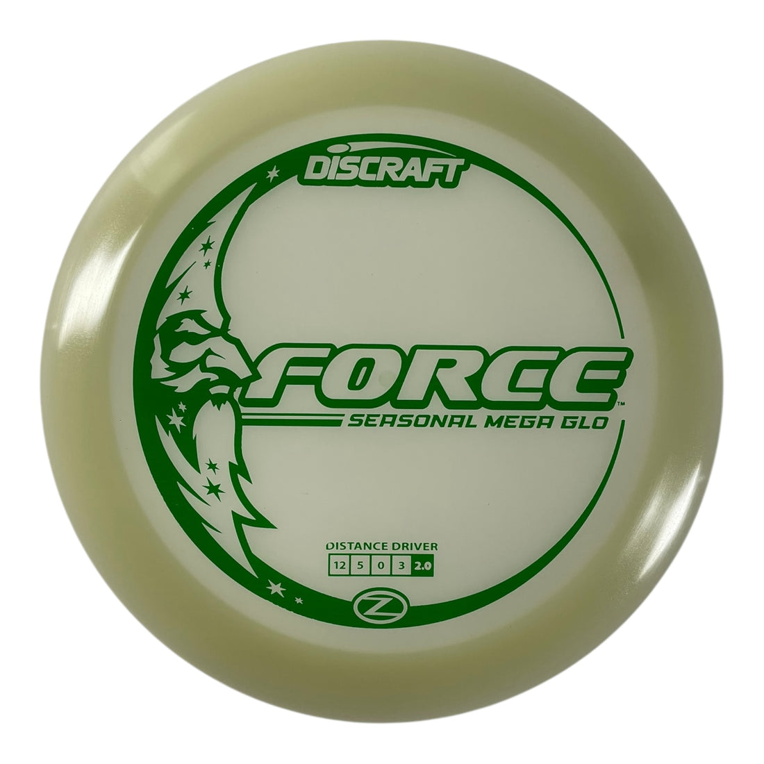 Discraft Force | Mega Glo | Glow/Green 174g Disc Golf