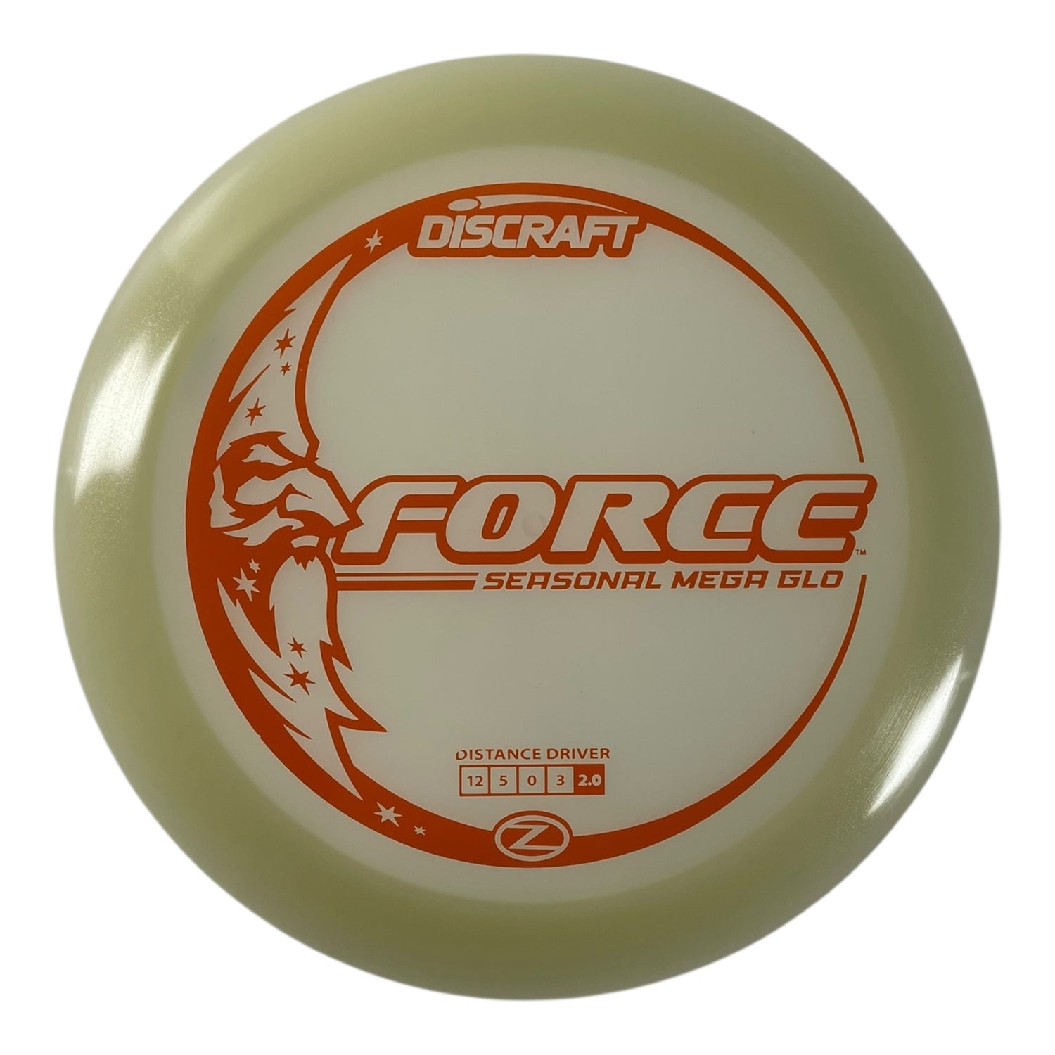 Discraft Force | Mega Glo | Glow/Orange 174g Disc Golf