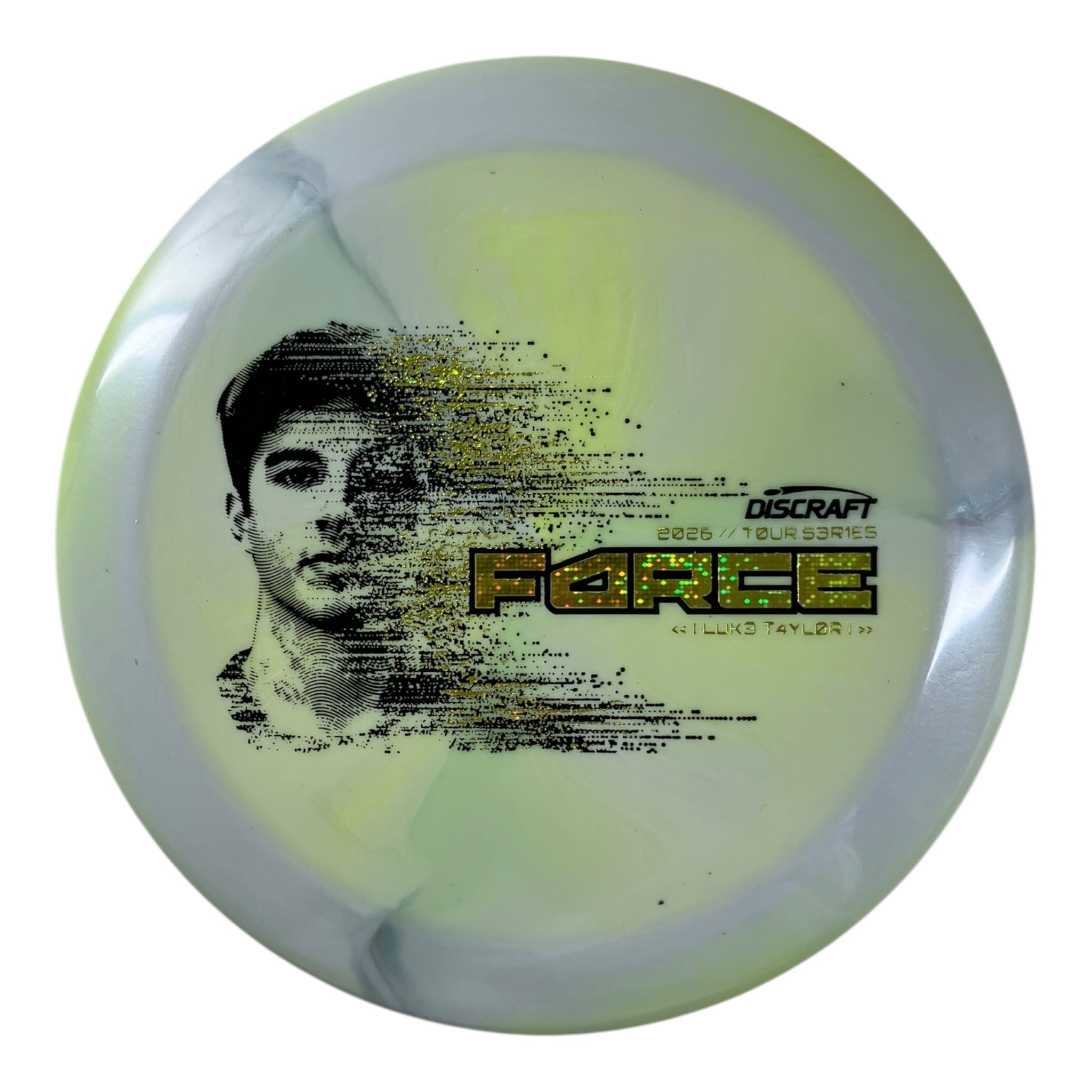 Discraft Force | Titanium Big Z | Yellow/Gold Stars 173g (Luke Taylor 2026 Tour Series) Disc Golf