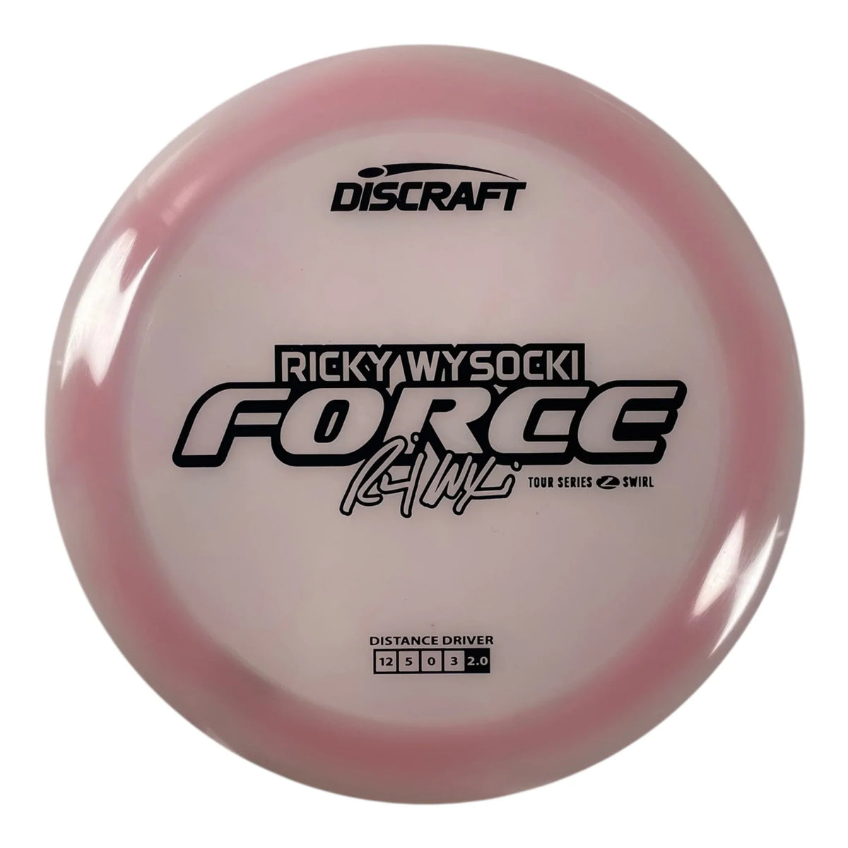 Discraft Force | Z Swirl | Pink/Black 174g (Ricky Wysocki 2025 Tour Series) Disc Golf