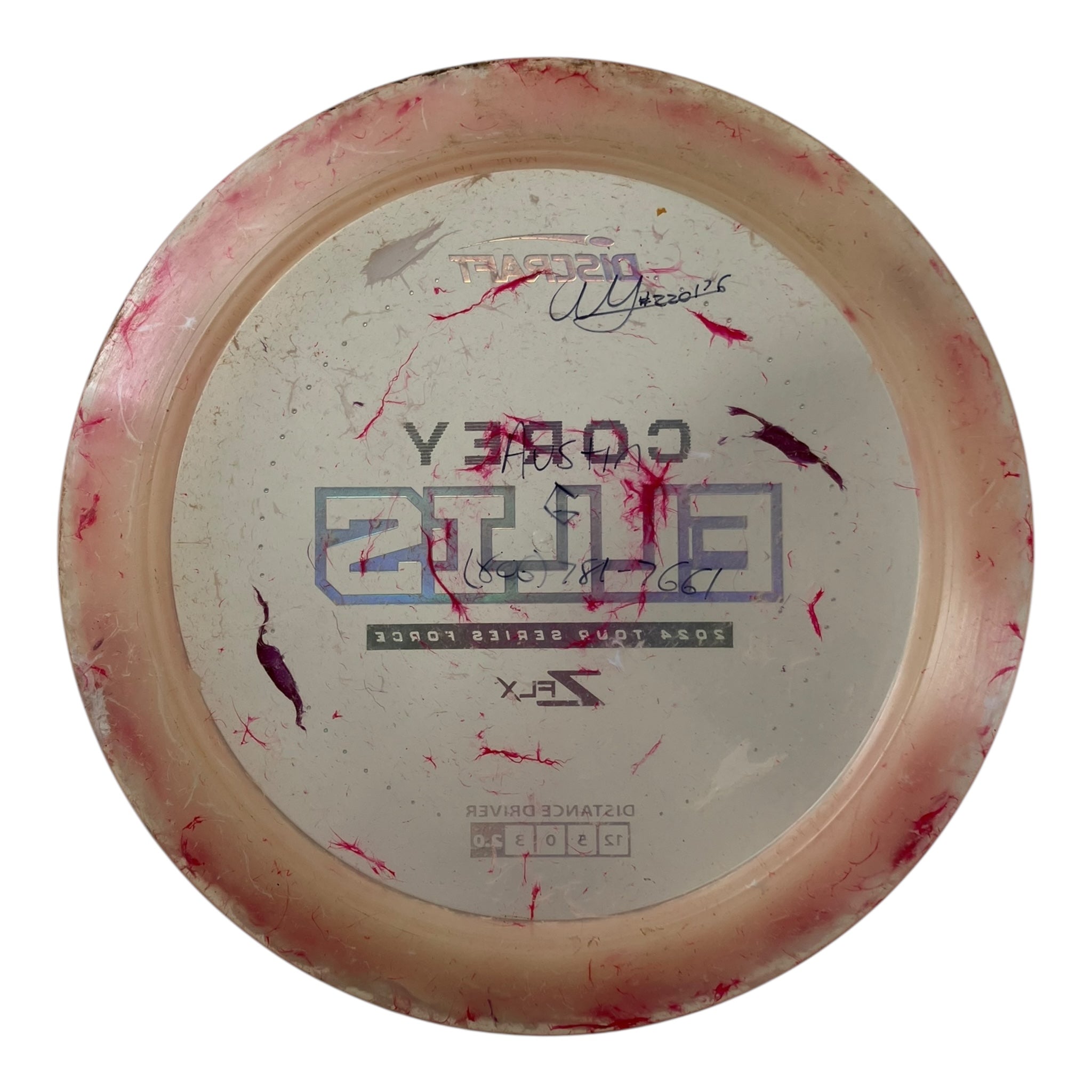 Discraft Force - Used Good | Jawbreaker Z FLX | Pink/Rainbow 174g (Corey Ellis) Disc Golf