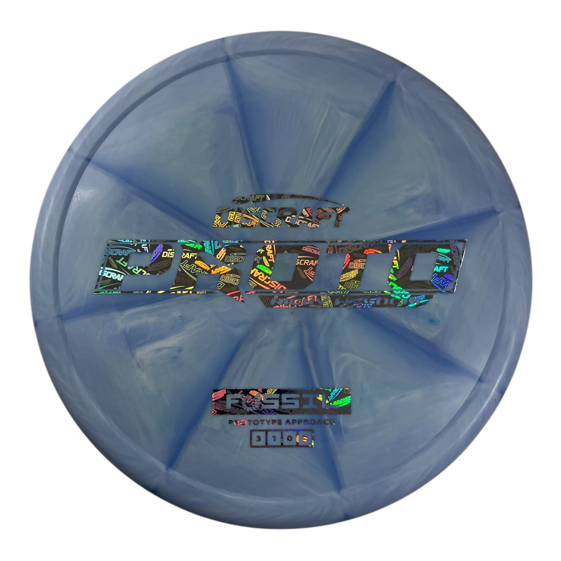 Discraft Fossil | Prototype Putter Blend | Blue/Discraft 173g (Ricky Wysocki) Disc Golf