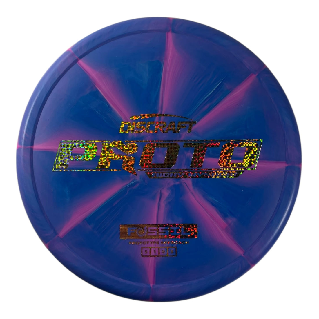Discraft Fossil | Prototype Putter Blend | Blue/Gold Sparkle 174g (Ricky Wysocki) Disc Golf