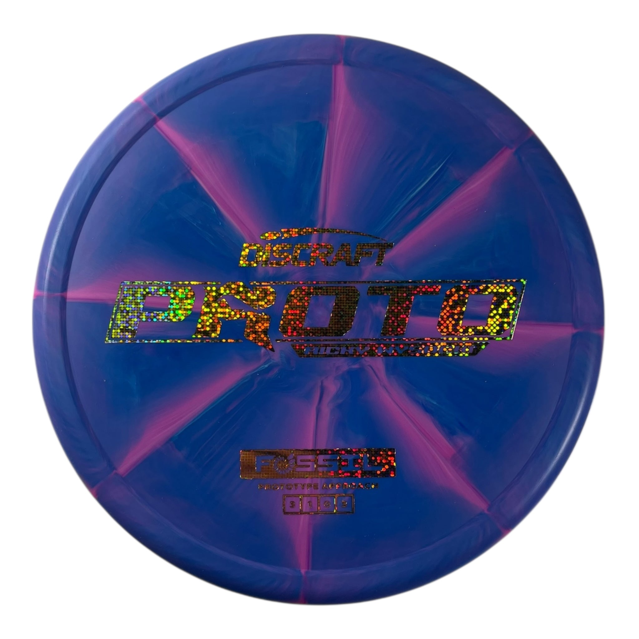Discraft Fossil | Prototype Putter Blend | Blue/Gold Sparkle 174g (Ricky Wysocki) Disc Golf