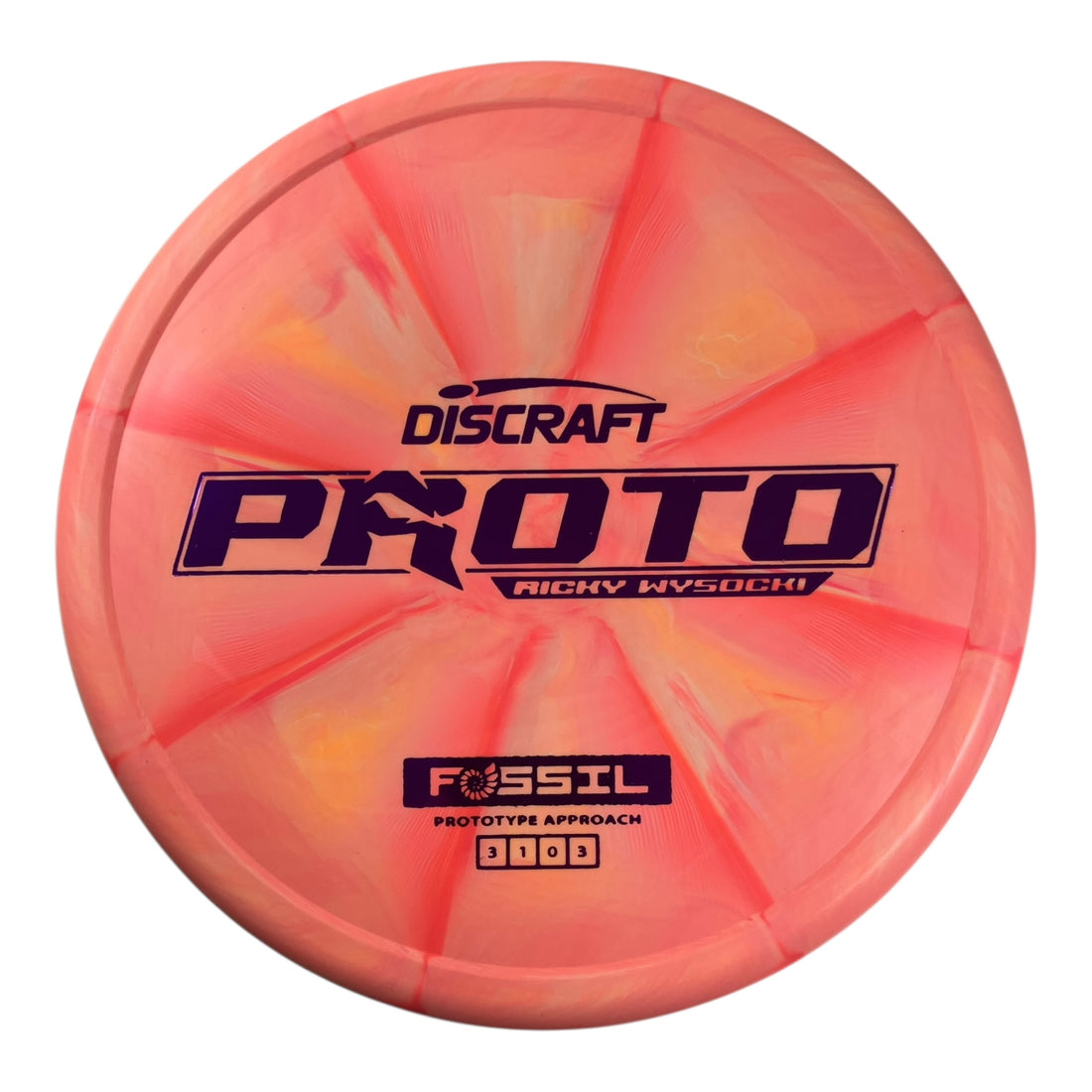 Discraft Fossil | Prototype Putter Blend | Orange/Purple 174g (Ricky Wysocki) Disc Golf