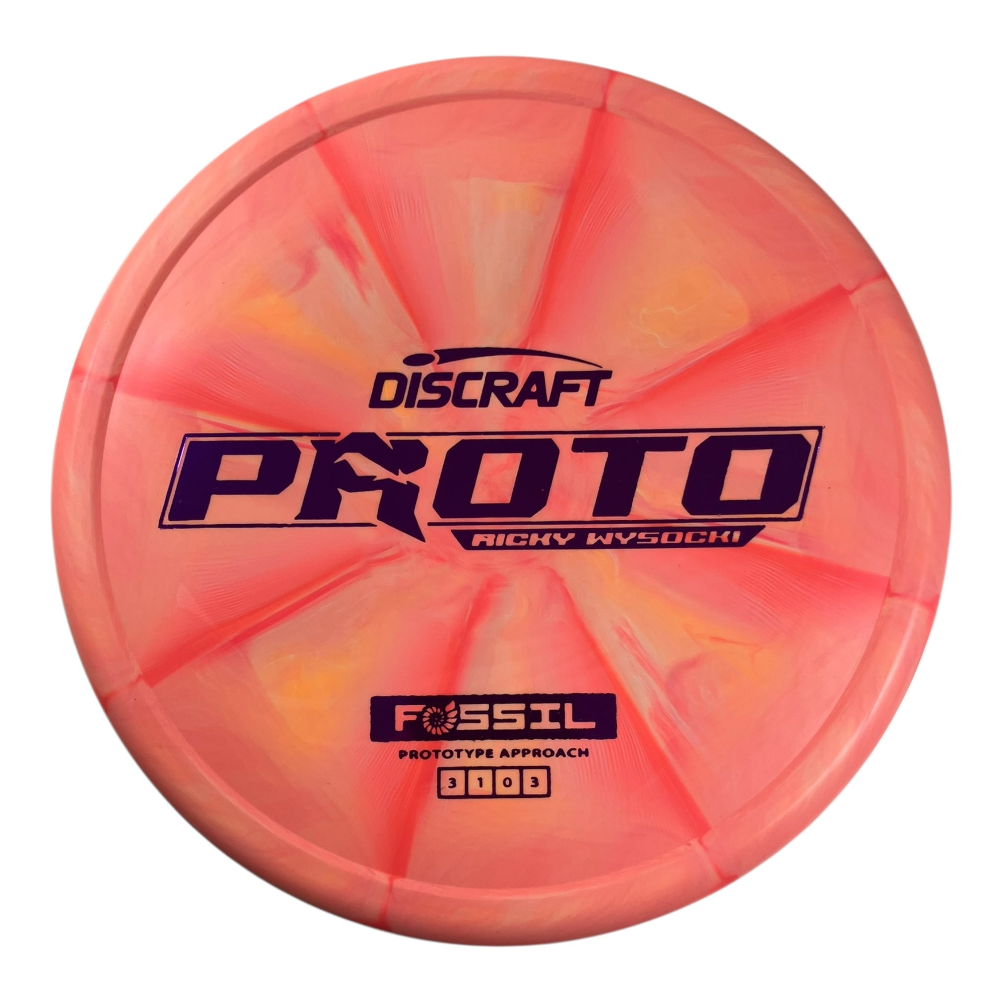 Discraft Fossil | Prototype Putter Blend | Orange/Purple 174g (Ricky Wysocki) Disc Golf
