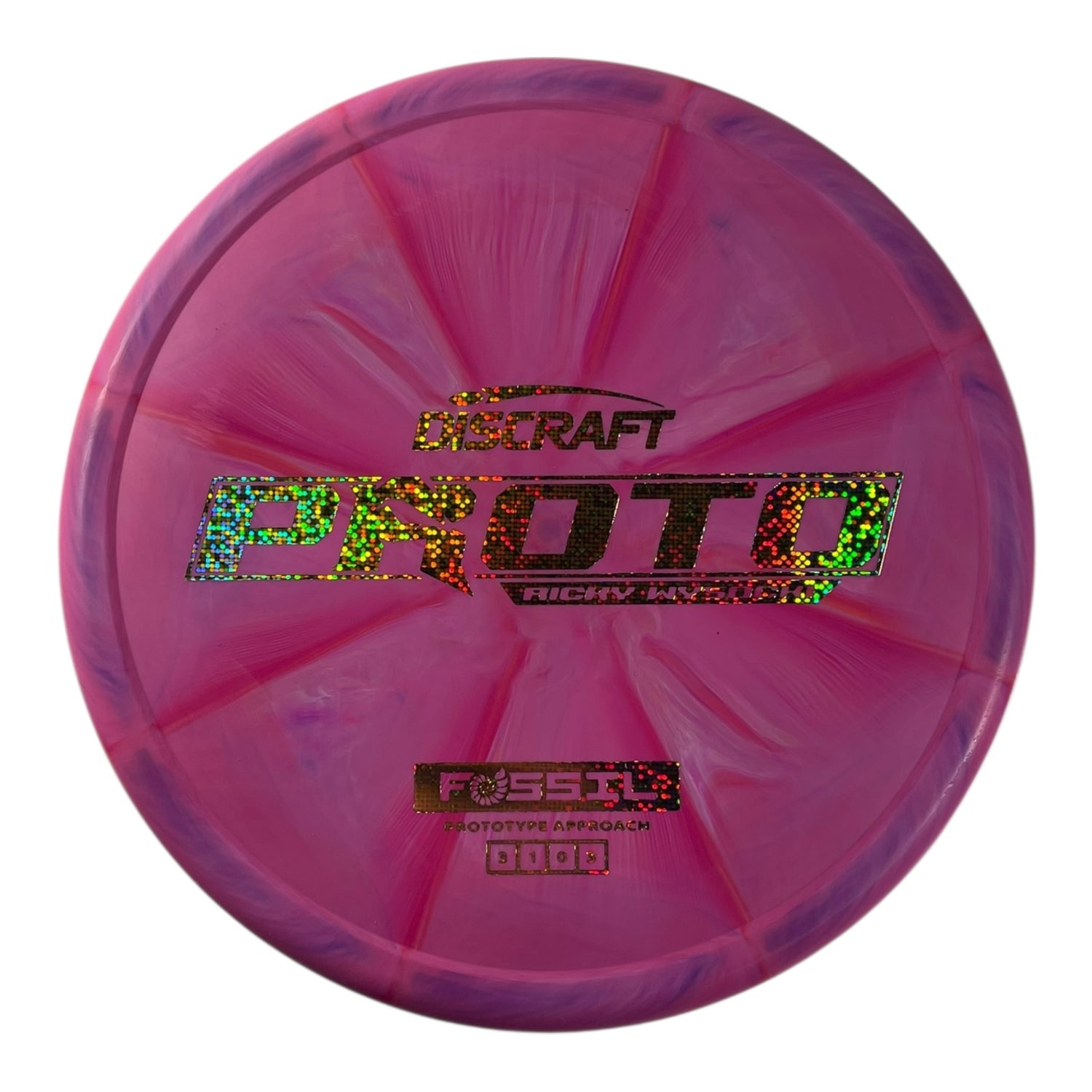Discraft Fossil | Prototype Putter Blend | Pink/Gold Sparkle 174g (Ricky Wysocki) Disc Golf
