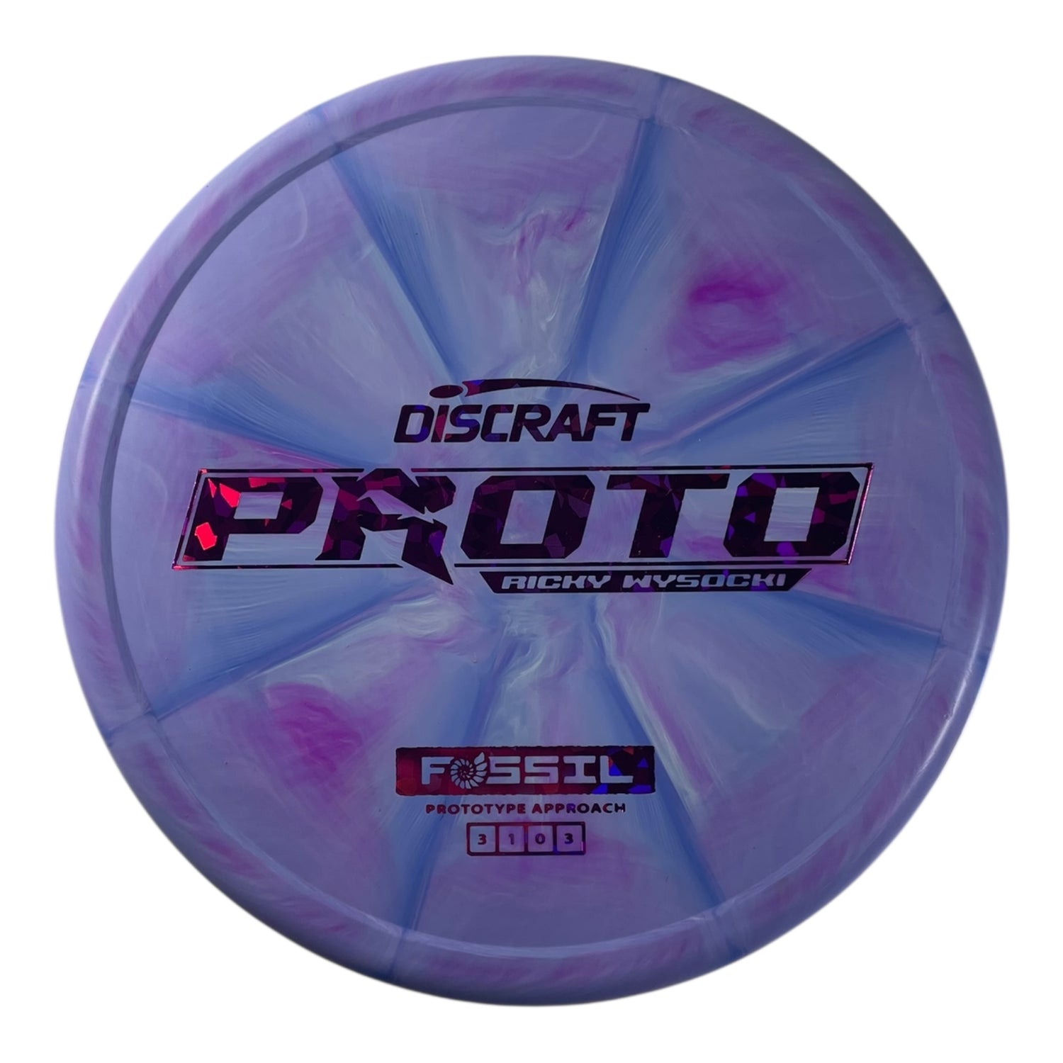 Discraft Fossil | Prototype Putter Blend | Purple/Pink 173g (Ricky Wysocki) Disc Golf