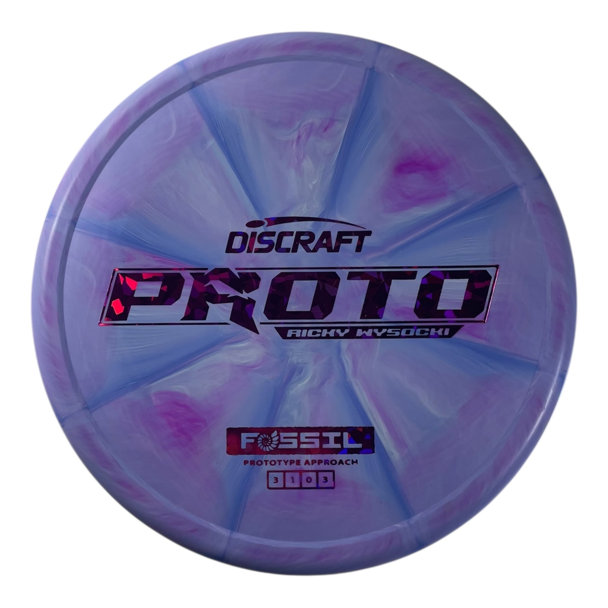Discraft Fossil | Prototype Putter Blend | Purple/Pink 173g (Ricky Wysocki) Disc Golf