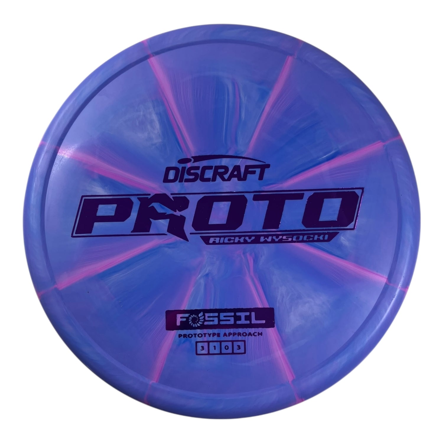 Discraft Fossil | Prototype Putter Blend | Purple/Purple 175g (Ricky Wysocki) Disc Golf