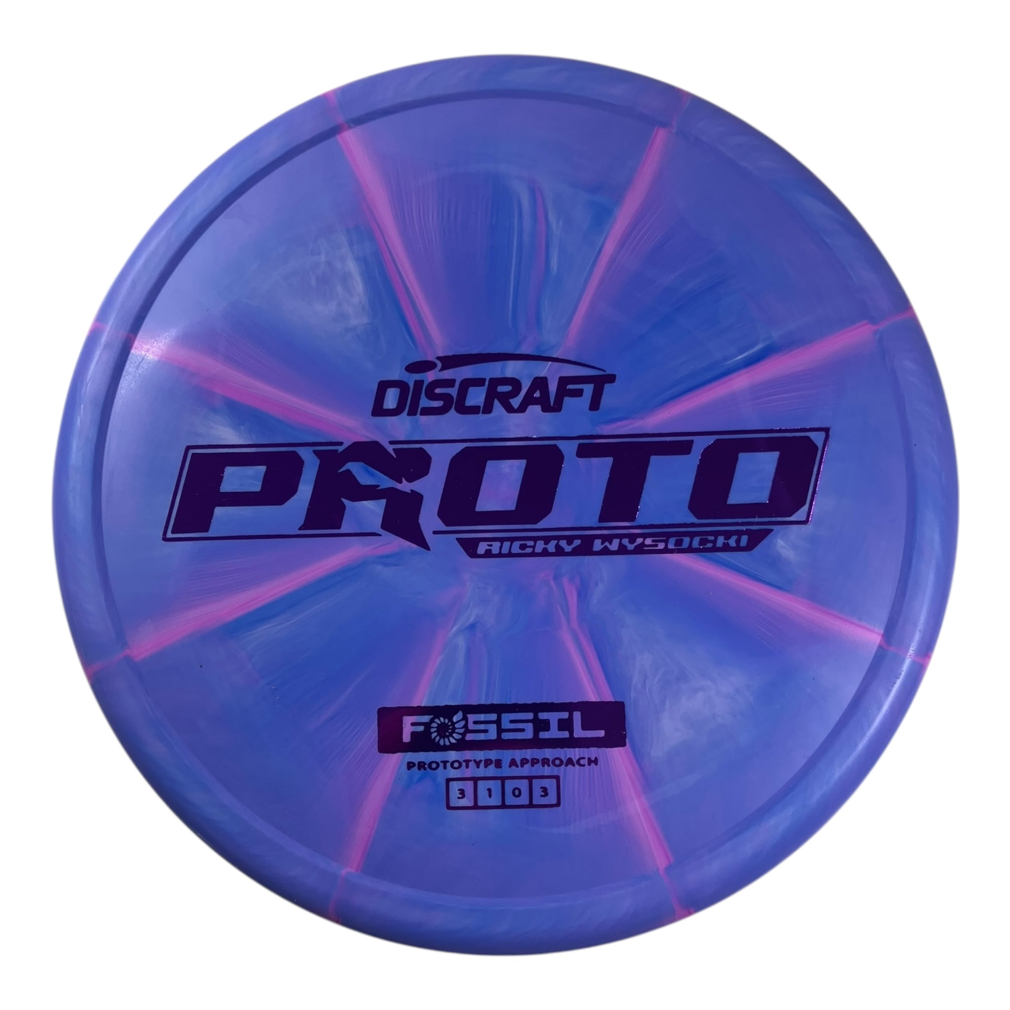 Discraft Fossil | Prototype Putter Blend | Purple/Purple 175g (Ricky Wysocki) Disc Golf