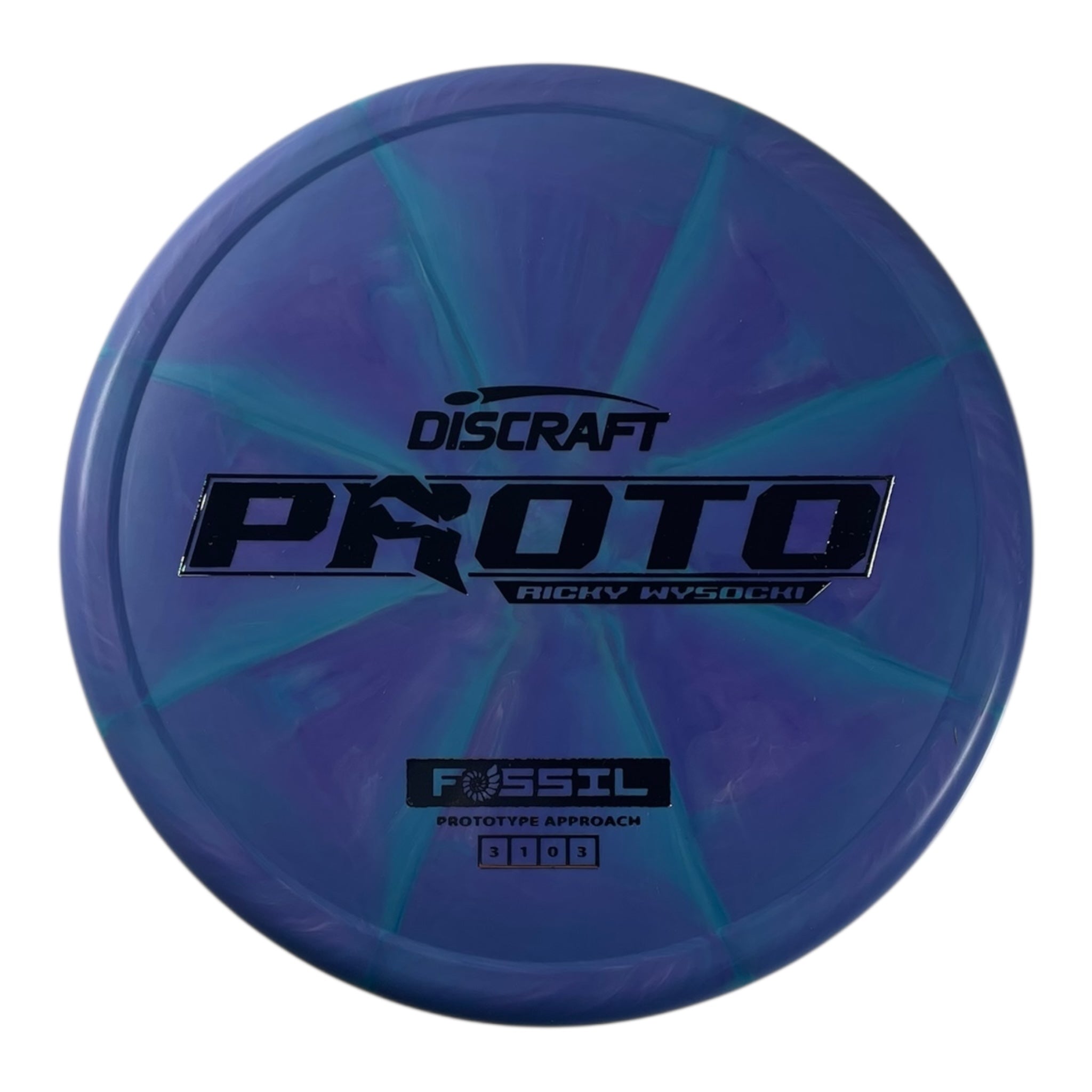 Discraft Fossil | Prototype Putter Blend | Purple/Silver 173g (Ricky Wysocki) Disc Golf