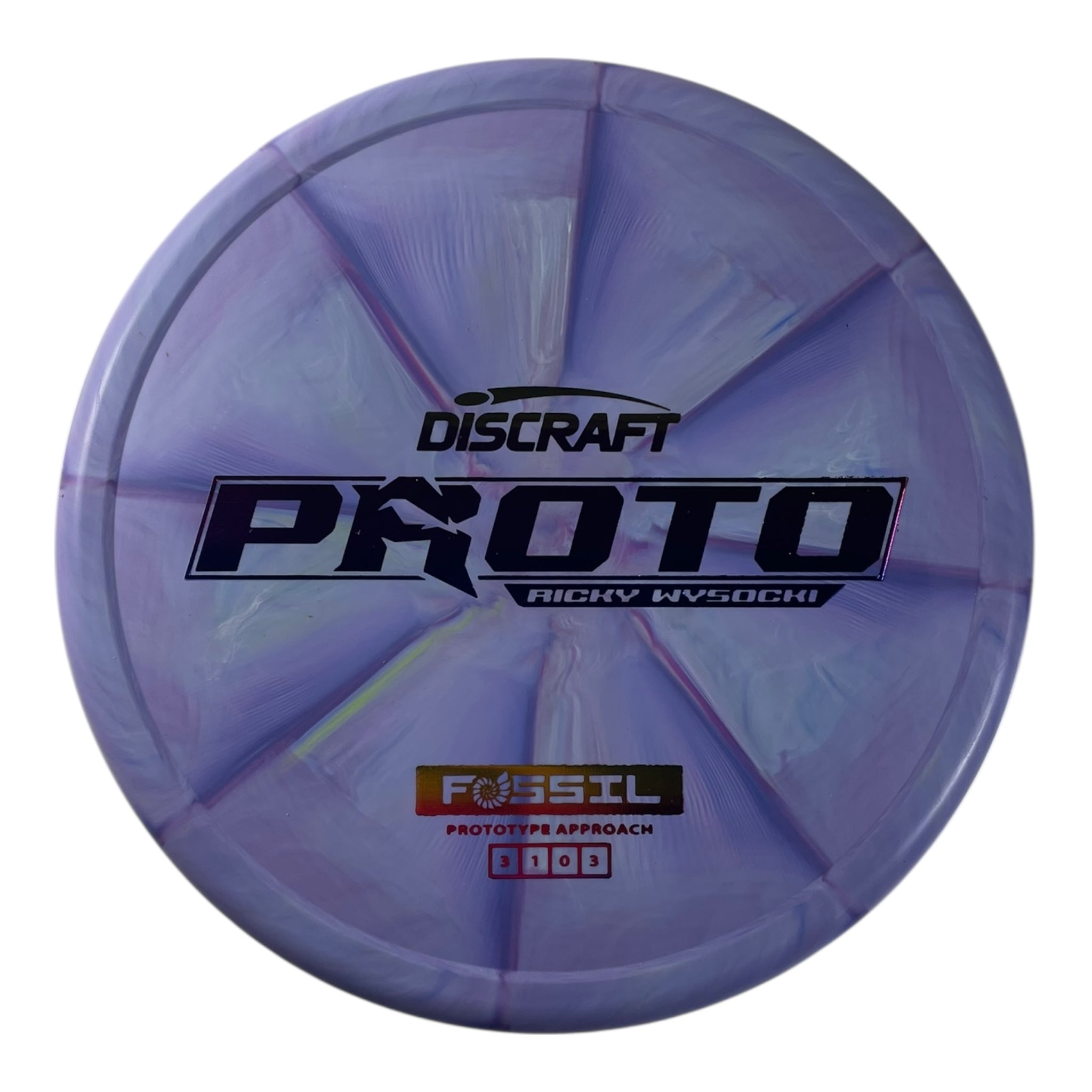 Discraft Fossil | Prototype Putter Blend | Purple/Sunset 173g (Ricky Wysocki) Disc Golf