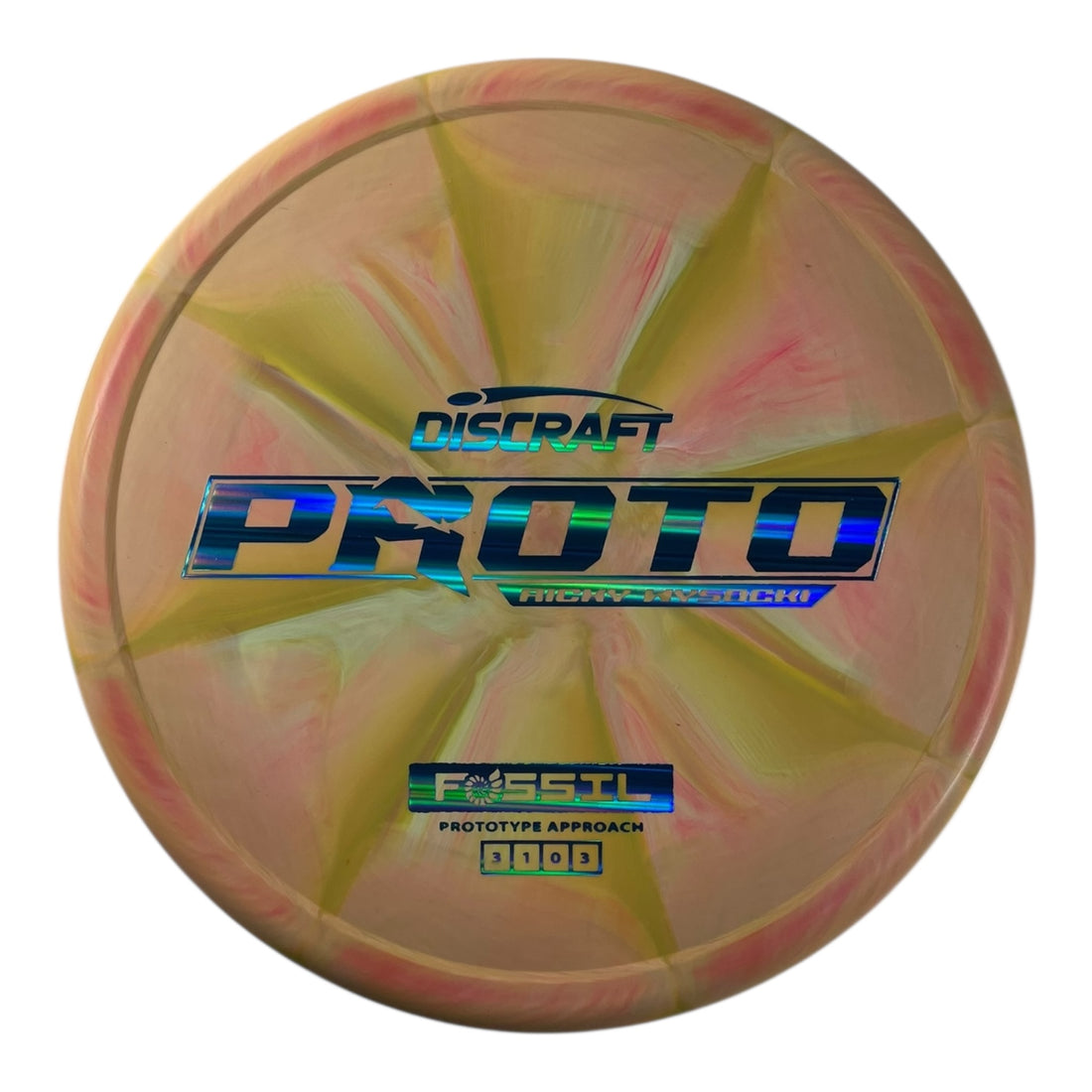 Discraft Fossil | Prototype Putter Blend | Tan/Blue Holo 174g (Ricky Wysocki) Disc Golf