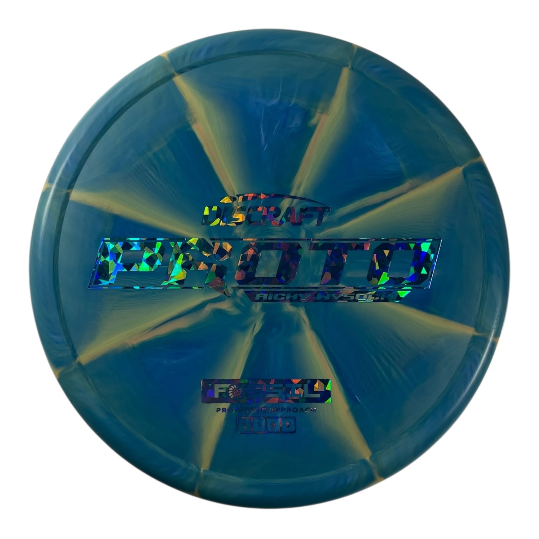 Discraft Fossil | Prototype Putter Blend | Teal/Blue Holo 173g (Ricky Wysocki) Disc Golf