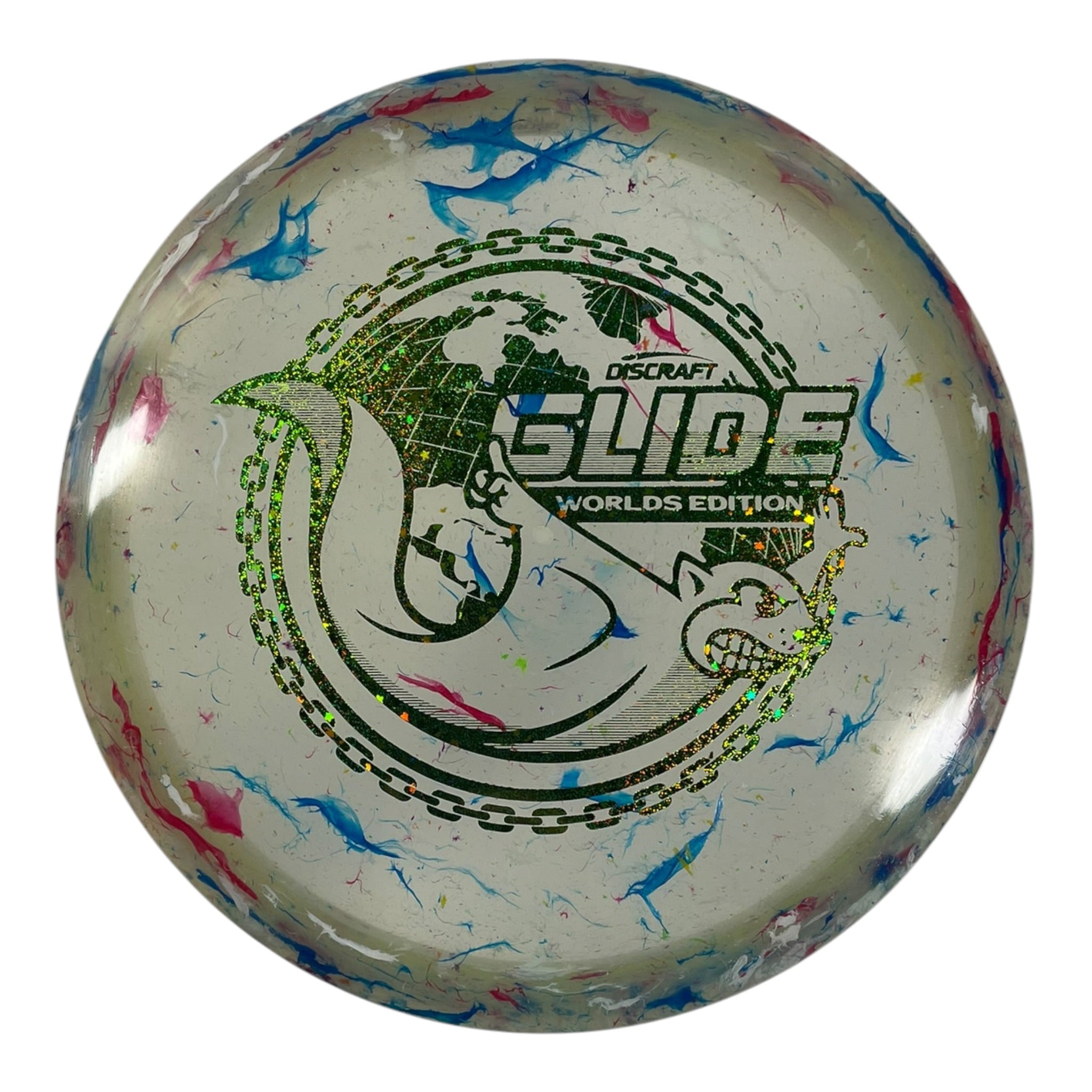 Discraft Glide | Jawbreaker Z FLX | Blue/Green Sparkle 175g (Around the World) Disc Golf