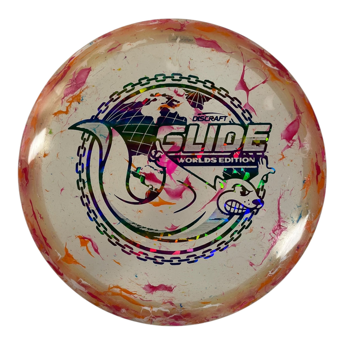 Discraft Glide | Jawbreaker Z FLX | Orange/Rainbow 175g (Around the World) Disc Golf