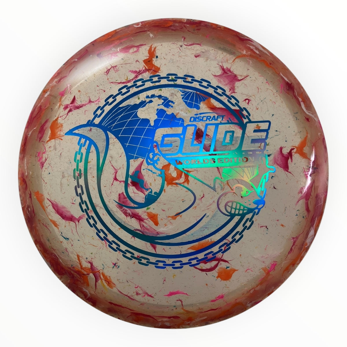 Discraft Glide | Jawbreaker Z FLX | Pink/Blue 175g (Around the World) Disc Golf