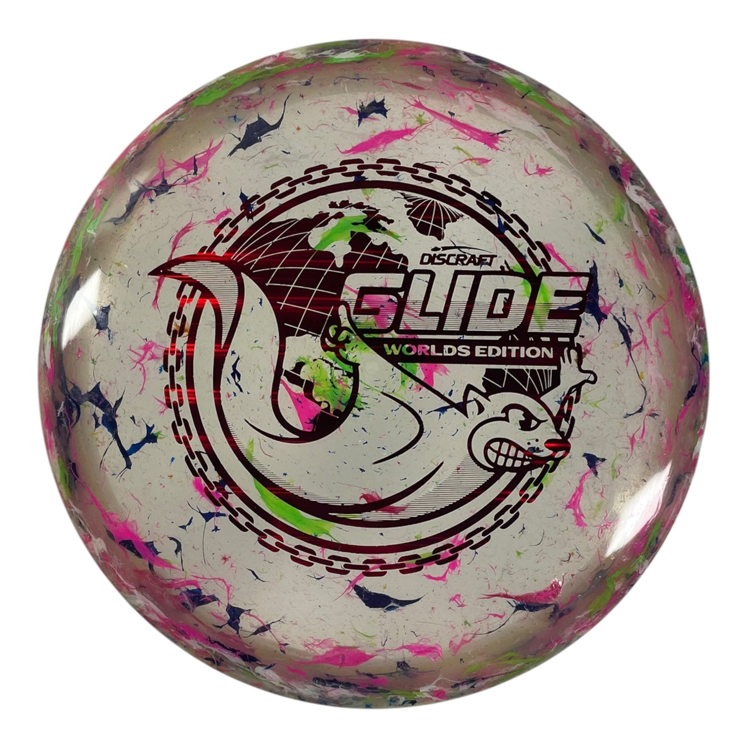 Discraft Glide | Jawbreaker Z FLX | Pink/Red 175g (Around the World) Disc Golf