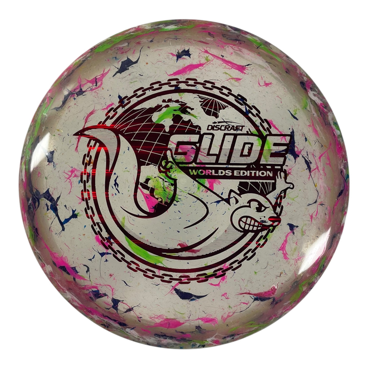 Discraft Glide | Jawbreaker Z FLX | Pink/Red 175g (Around the World) Disc Golf