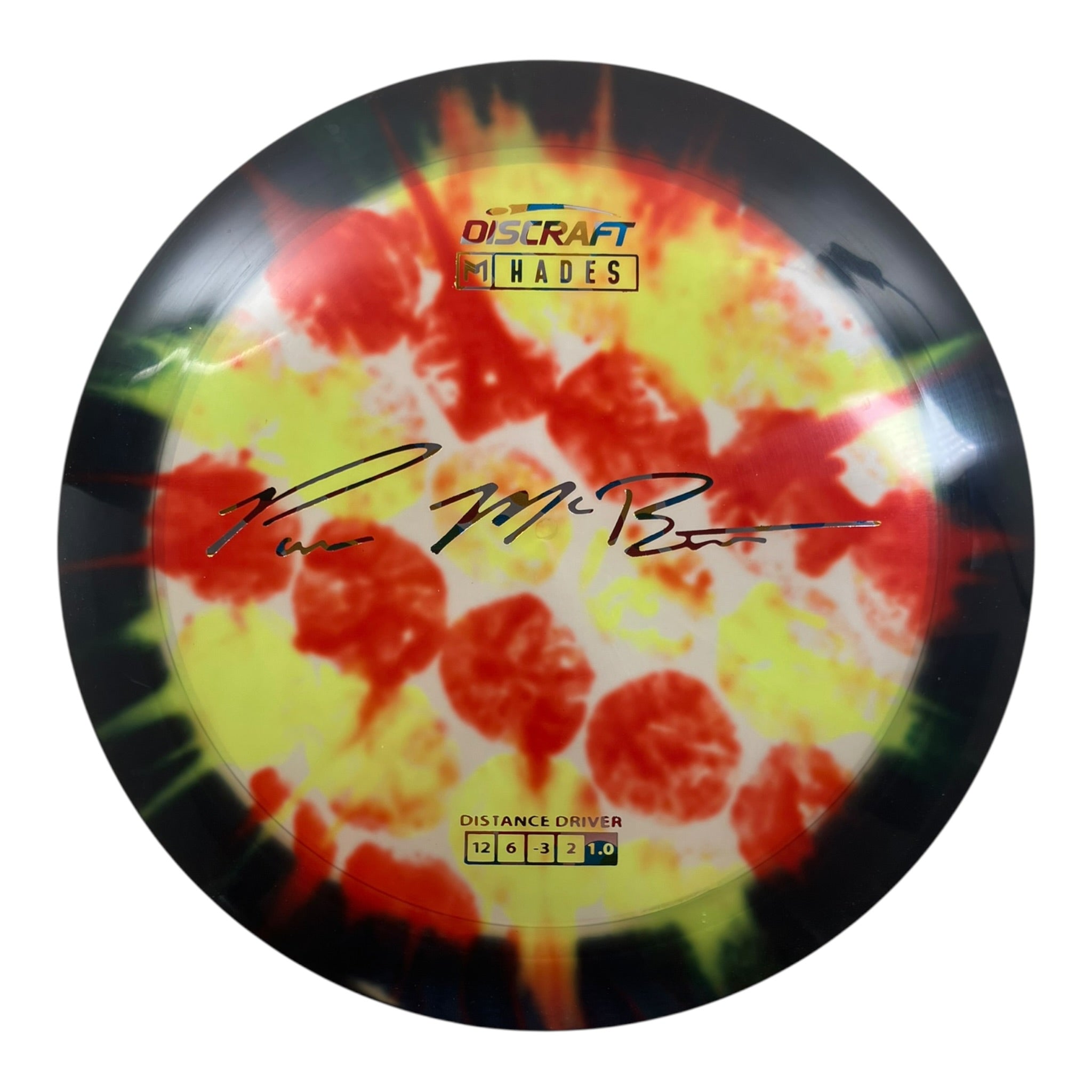 Discraft Hades | Z Line Fly Dye | Red/Yellow/Wonderbread 171g (Paul McBeth) Disc Golf