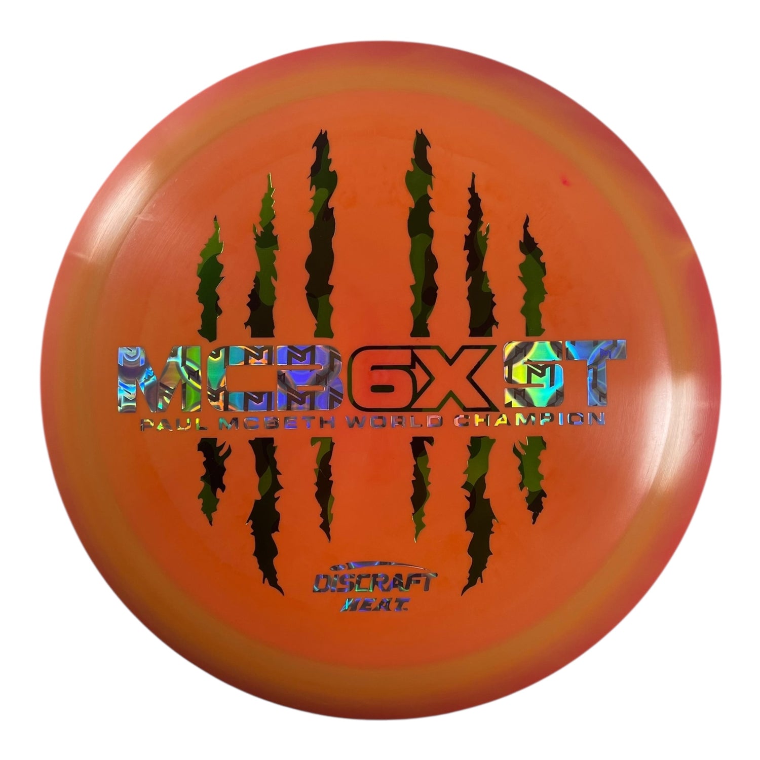 Discraft Heat | ESP | Orange/Camo/McBeth 174g (Paul McBeth 6x Claw) Disc Golf
