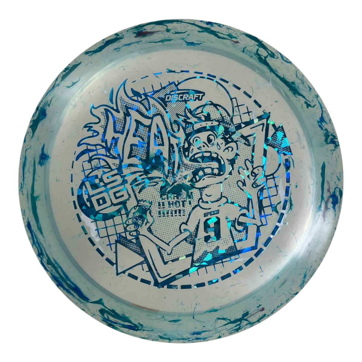 Discraft Heat | Jawbreaker Z FLX | Blue/Ice 173g (Ledgestone) Disc Golf