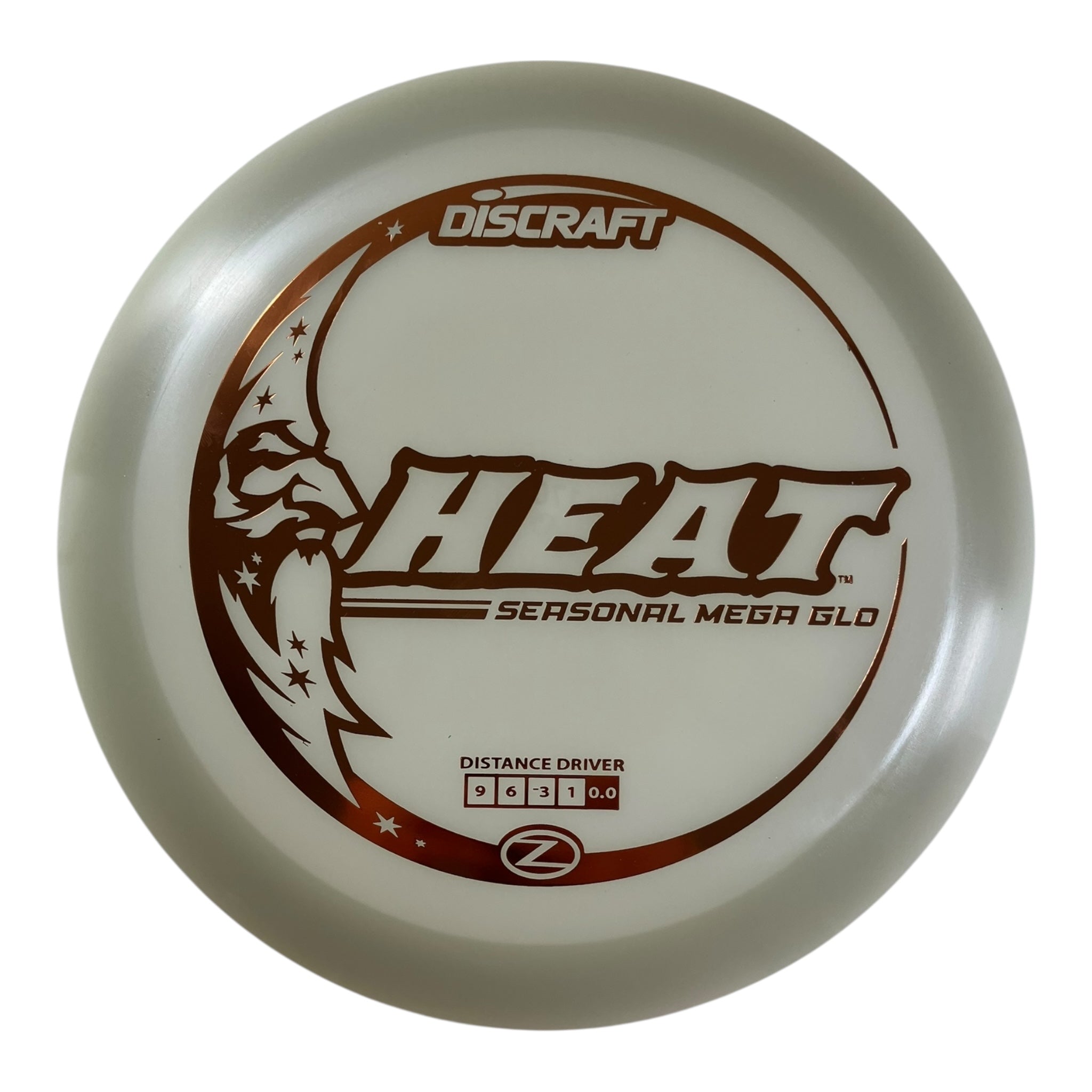 Discraft Heat | Mega-Glo | Glow/Gold 170g Disc Golf