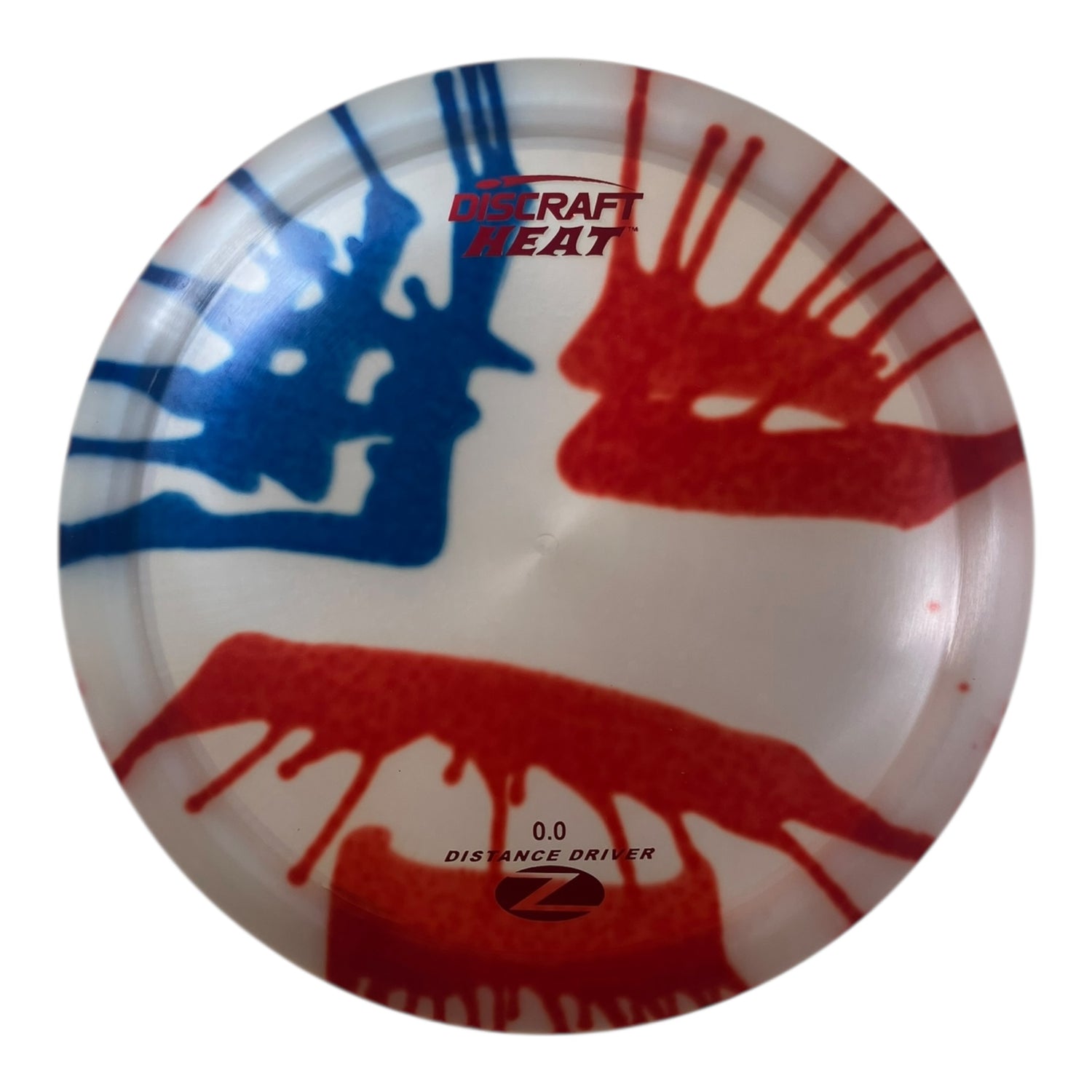 Discraft Heat | Z Line Fly Dye | Red/White/Blue 171g Disc Golf