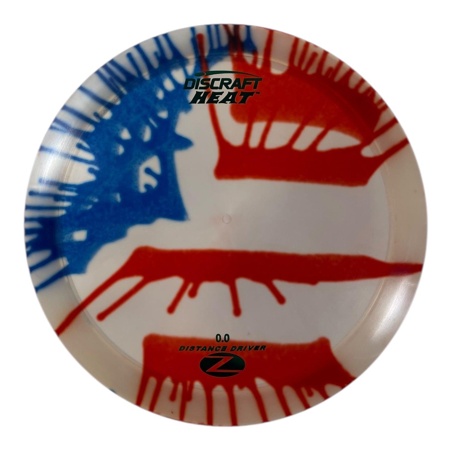 Discraft Heat | Z Line Fly Dye | USA/Green 168g Disc Golf