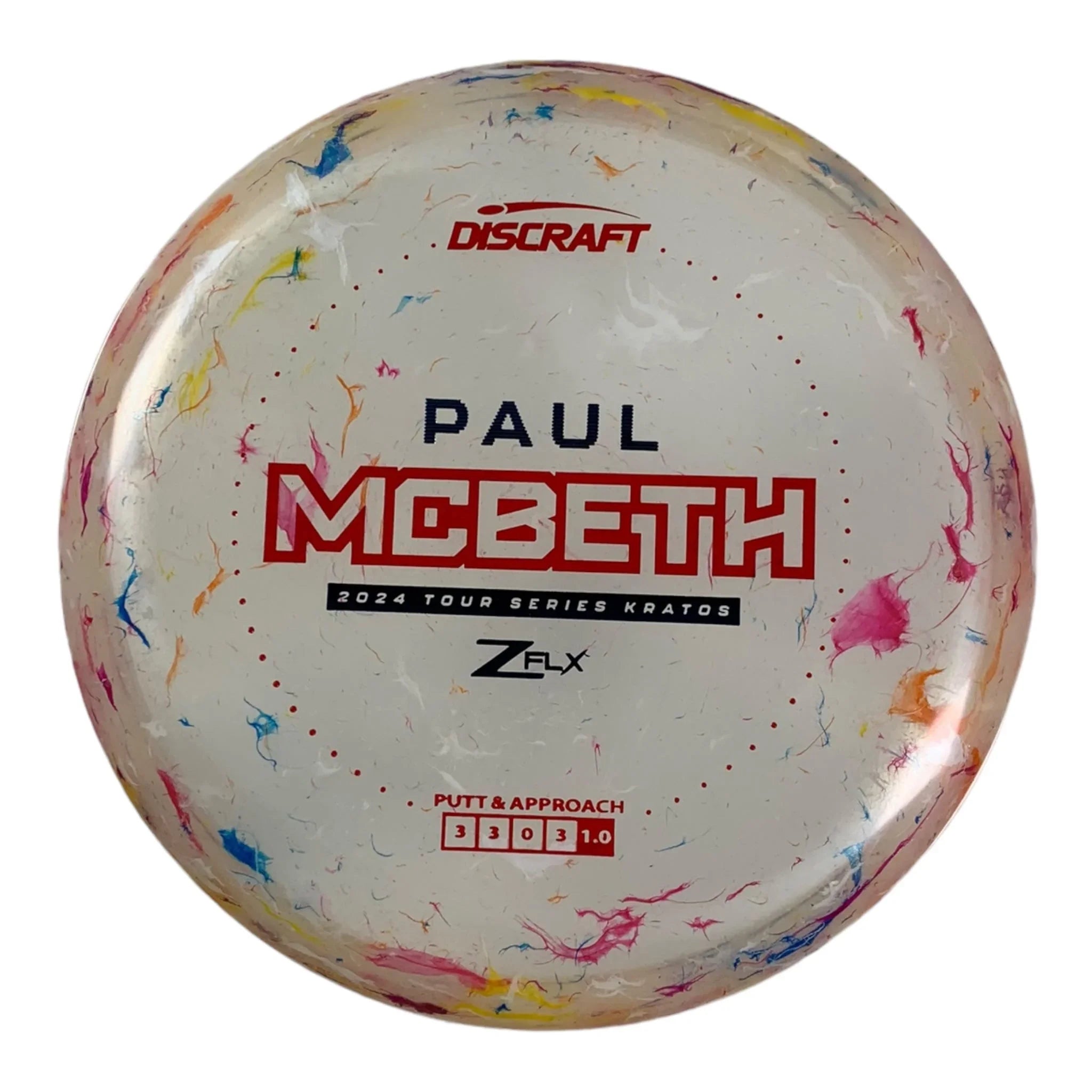 Discraft Kratos | Jawbreaker Z FLX | White/Red 174g (Paul McBeth) Disc Golf