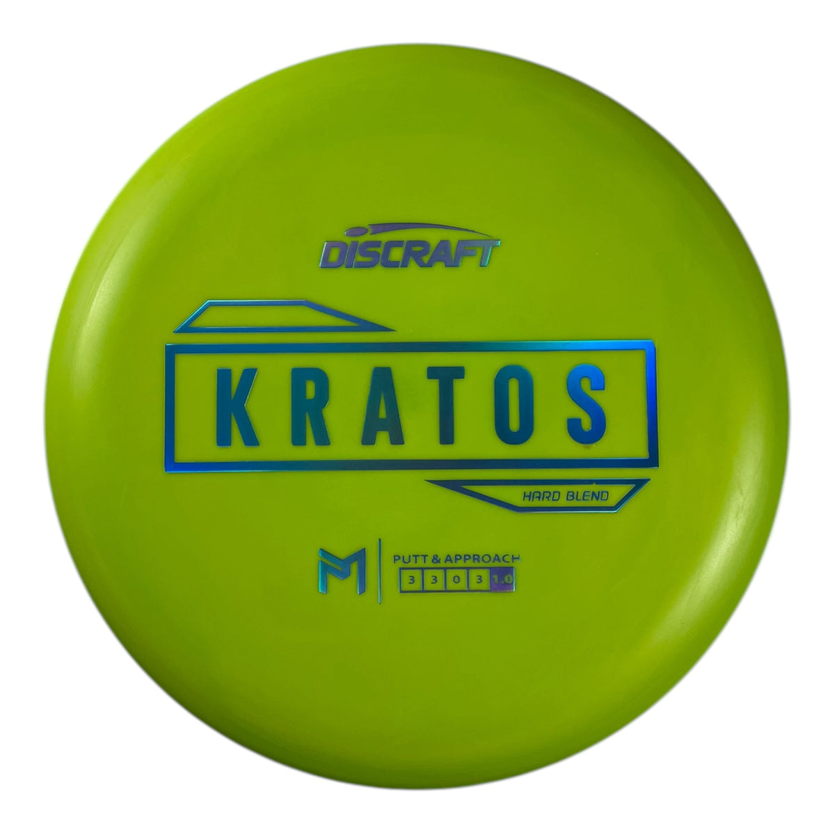 Discraft Kratos | Putter Line Hard | Green/Blue Holo 172g Disc Golf