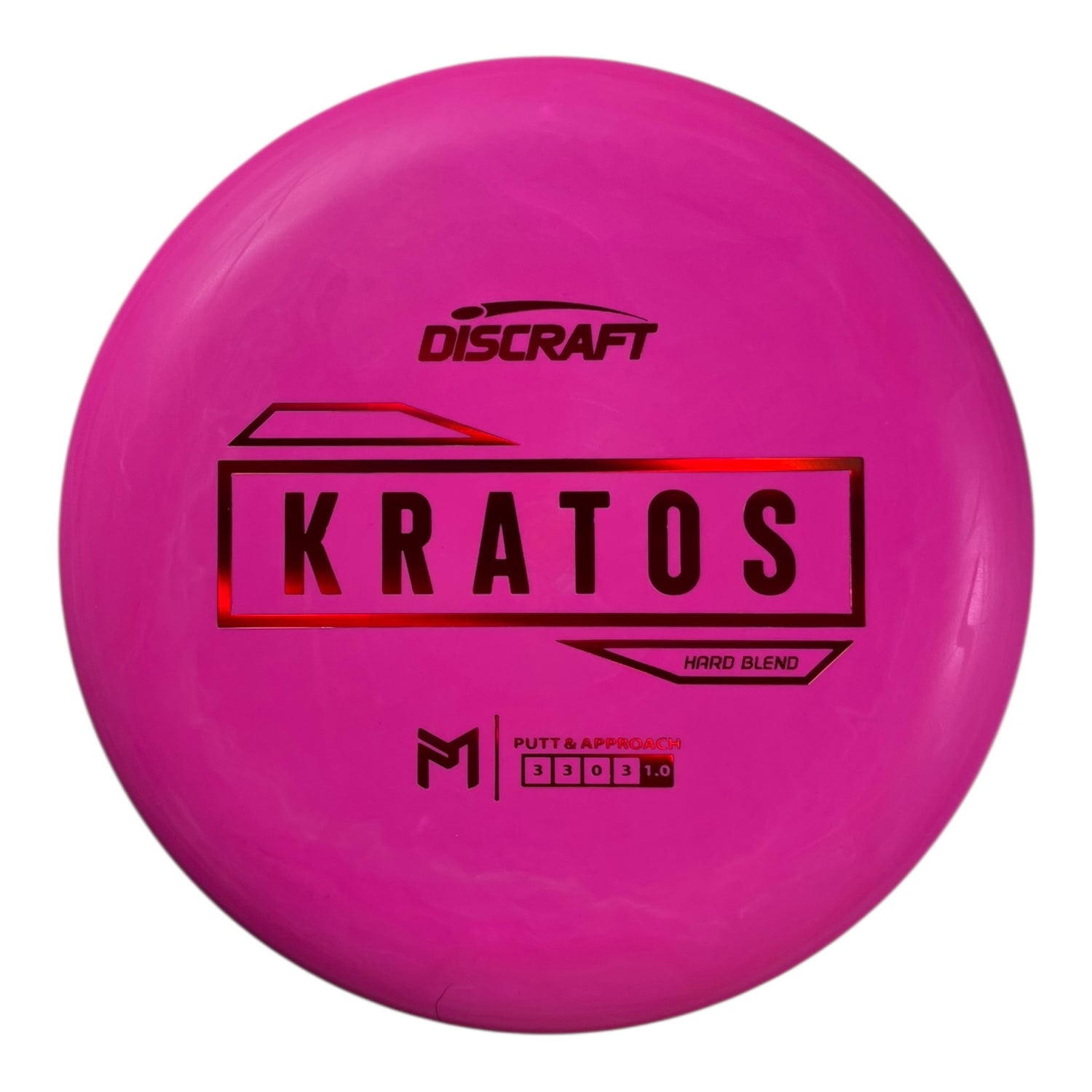Discraft Kratos | Putter Line Hard | Pink/Red 174g Disc Golf