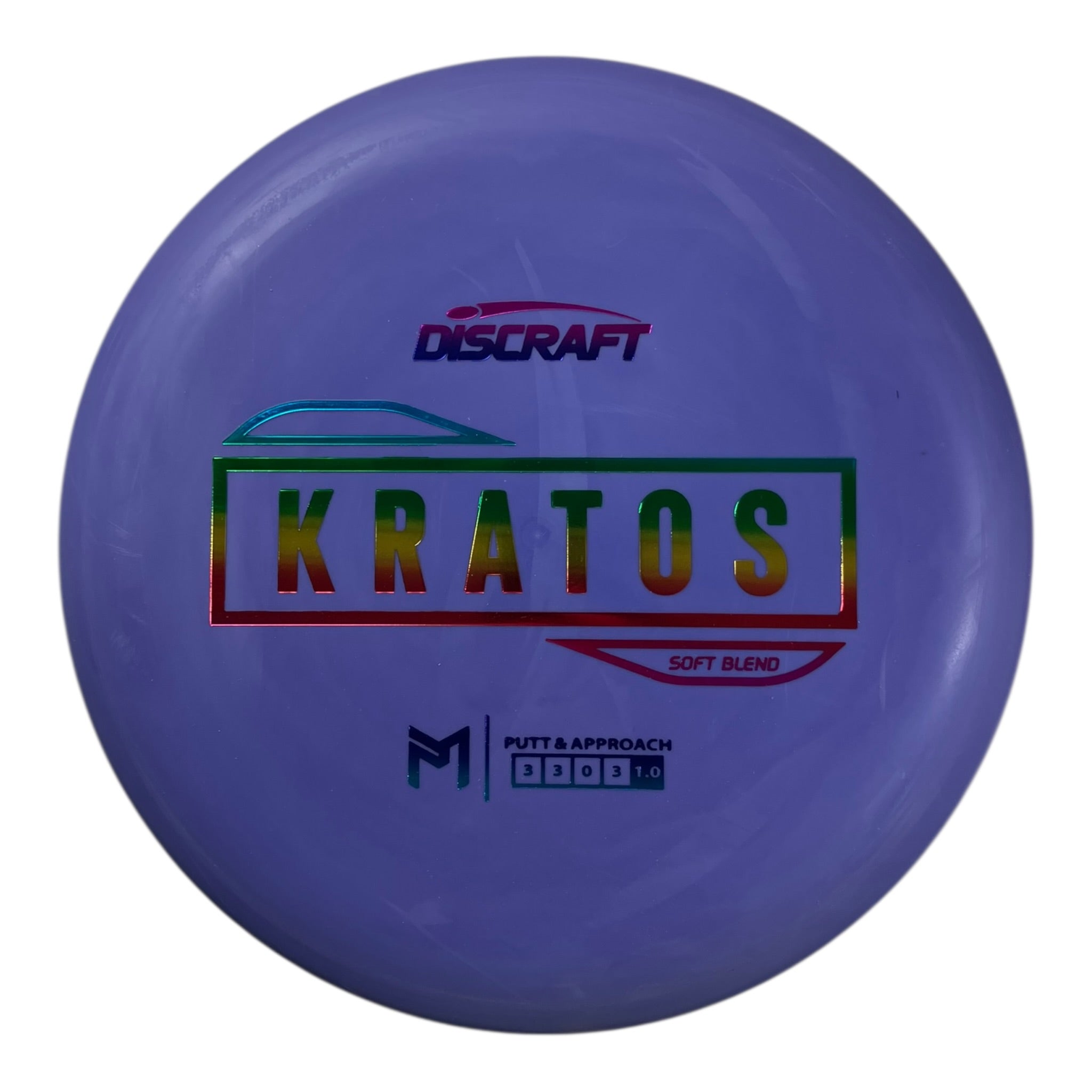 Discraft Kratos | Putter Line Soft | Pink/Rasta 174g Disc Golf