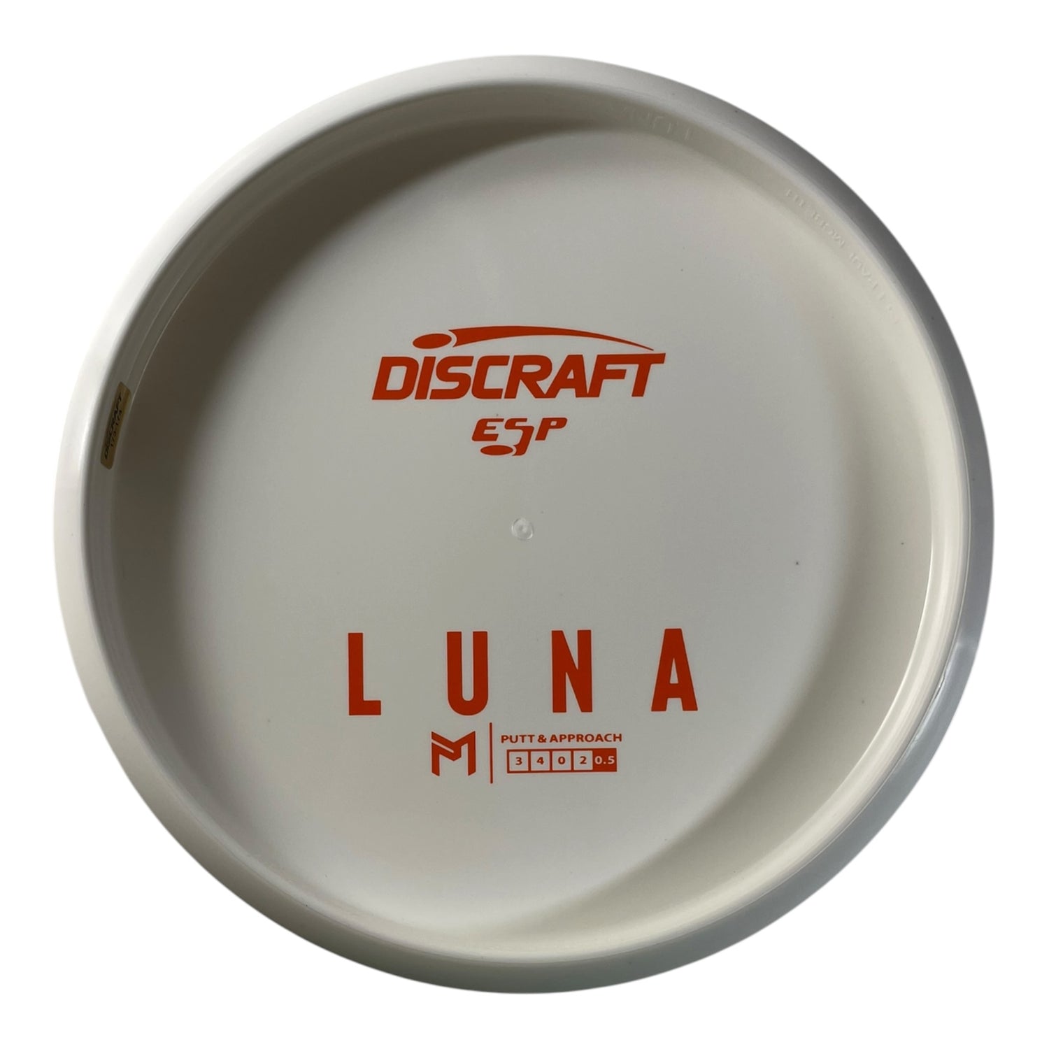 Discraft Luna | ESP | White/Orange 174g (Paul McBeth Bottom Stamp) Disc Golf