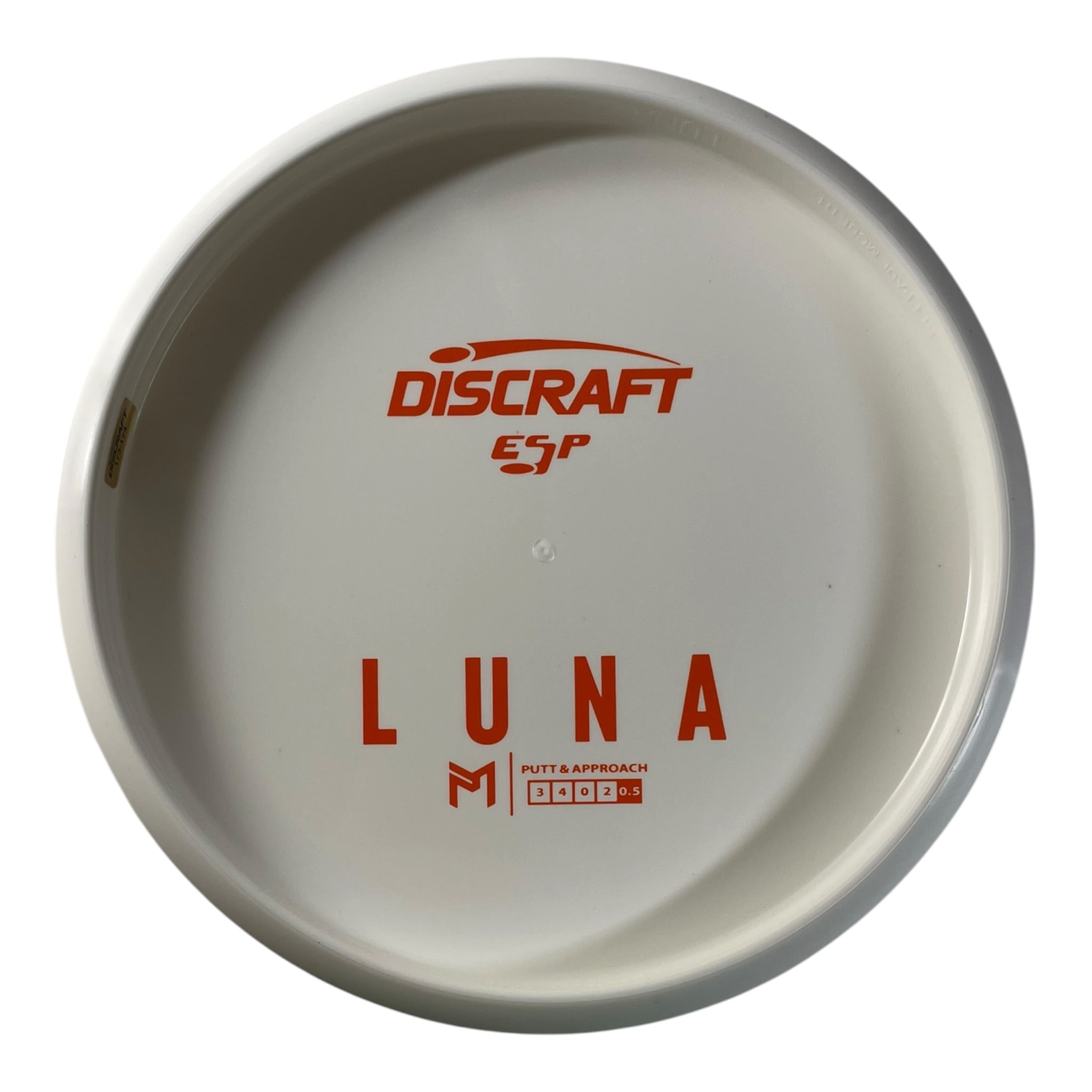 Discraft Luna | ESP | White/Orange 174g (Paul McBeth Bottom Stamp) Disc Golf