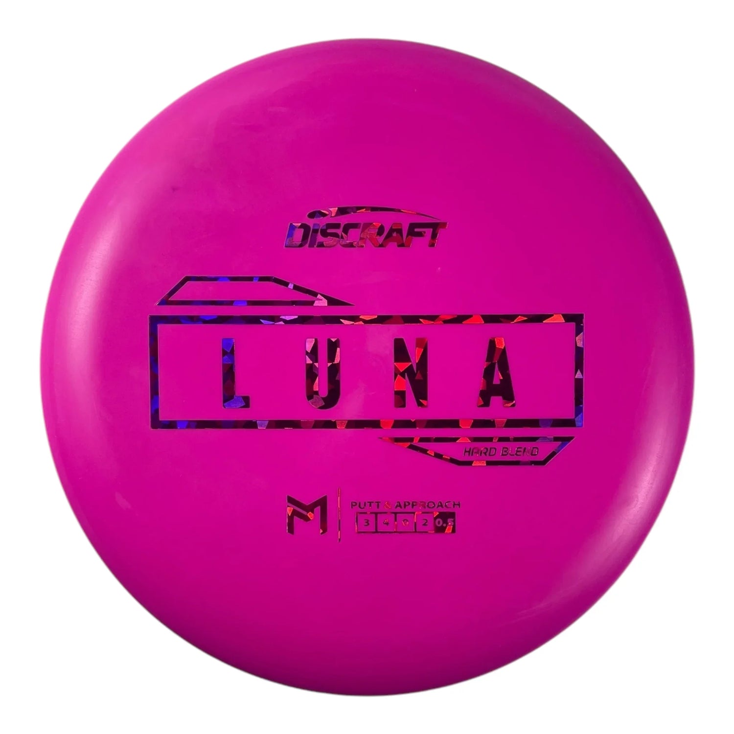 Discraft Luna | Putter Line Hard | Pink/Pink 171-172g (Paul McBeth) Disc Golf