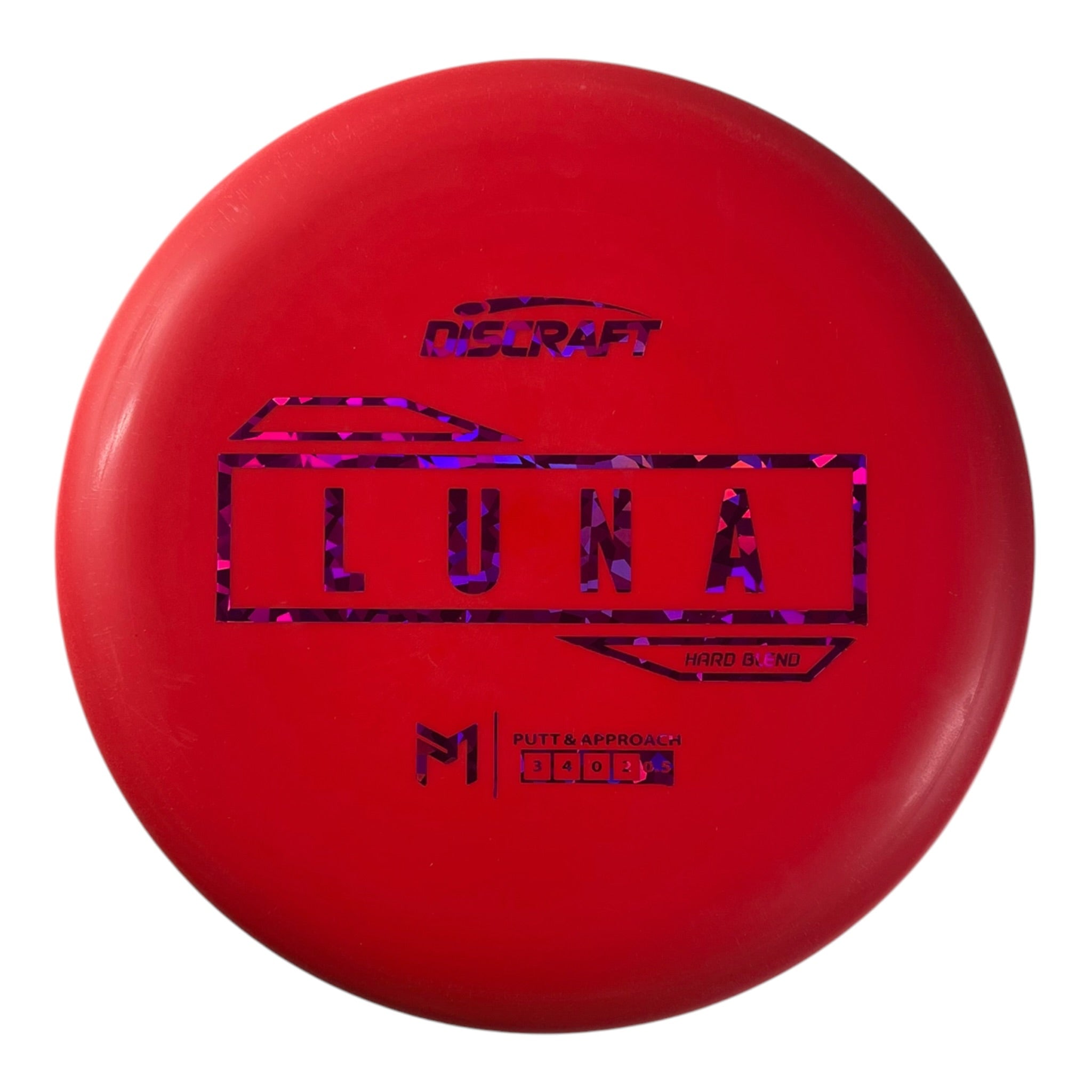 Discraft Luna | Putter Line Hard | Red/Pink Holo 172g (Paul McBeth) Disc Golf