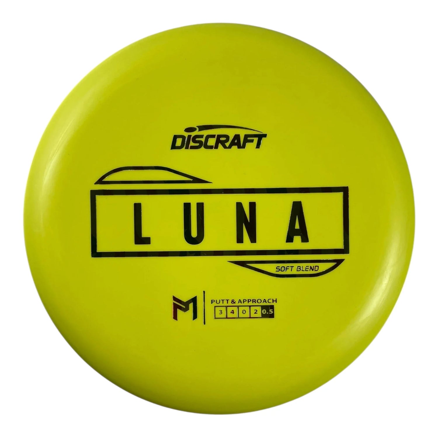 Discraft Luna | Putter Line Soft | Yellow/USA 170g (Paul McBeth) Disc Golf