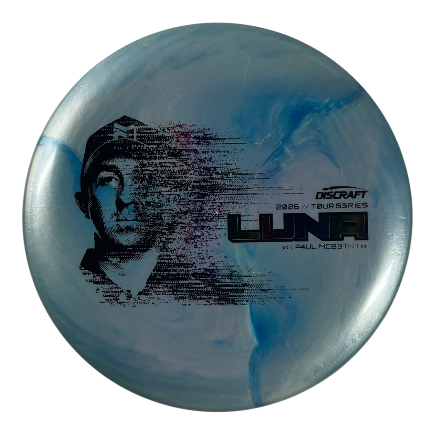Discraft Luna | Titanium Big Z | Blue/Rainbow 173g (Paul McBeth 2026 Tour Series) Disc Golf