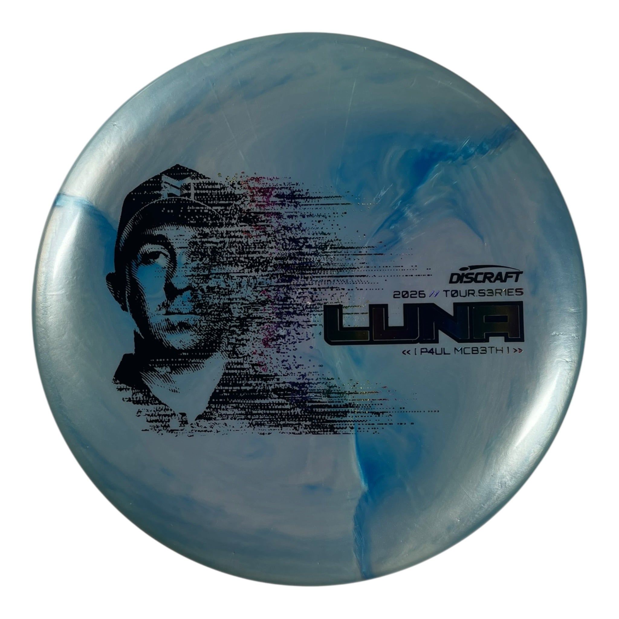 Discraft Luna | Titanium Big Z | Blue/Rainbow 173g (Paul McBeth 2026 Tour Series) Disc Golf