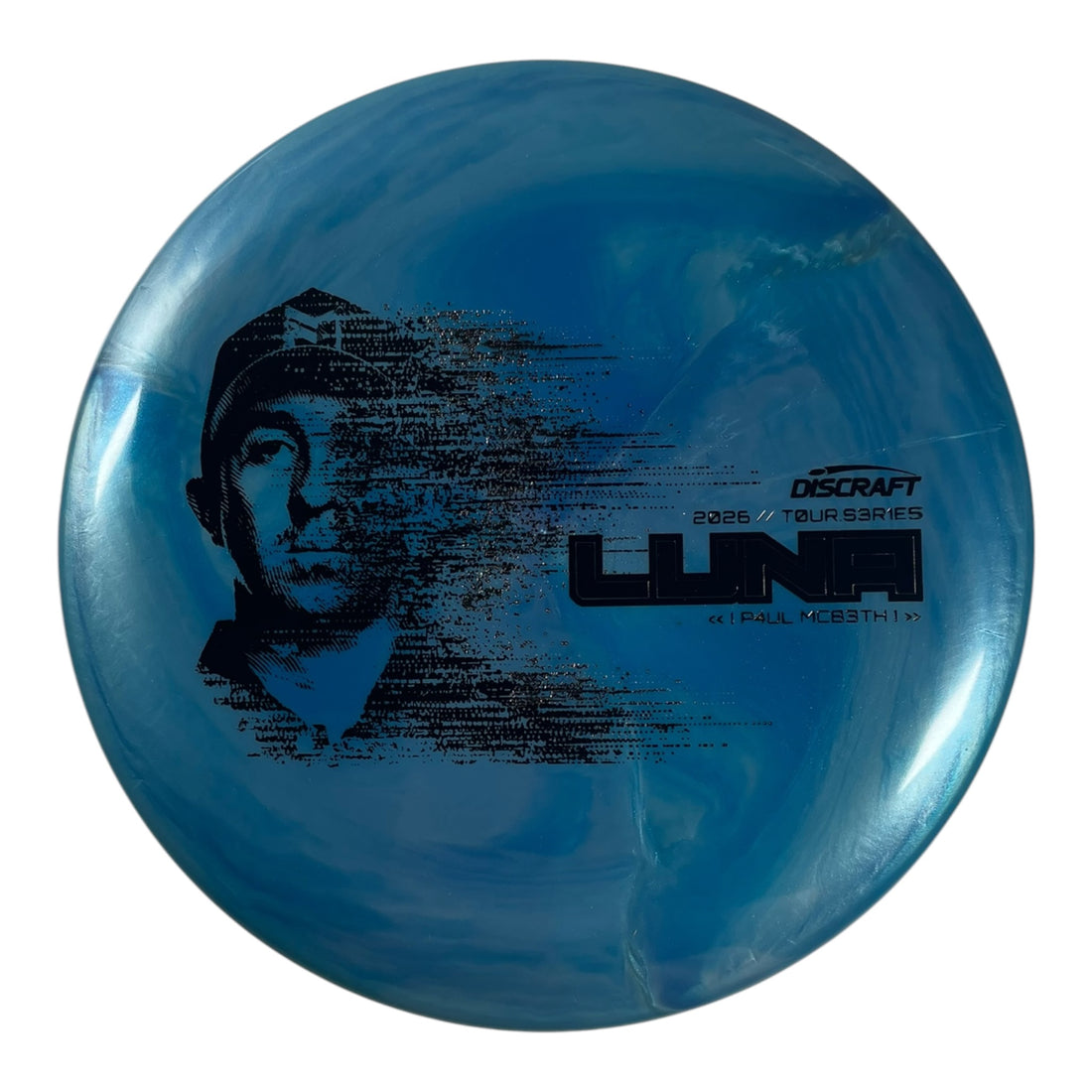 Discraft Luna | Titanium Big Z | Blue/Silver 173g (Paul McBeth 2026 Tour Series) Disc Golf